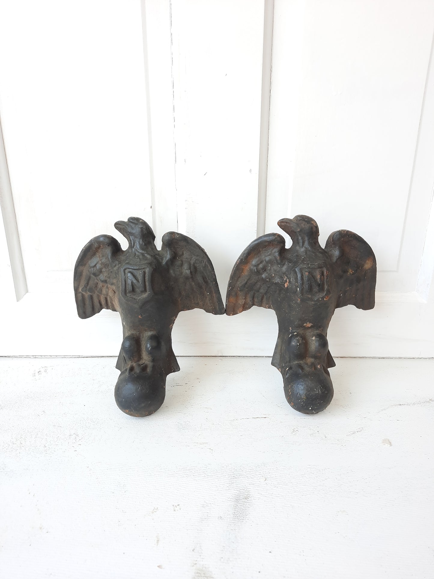 Antique Eagle Design Cast Iron Tub Feet, Pair Eagle Claw Tub Feet, Claw Foot Tub