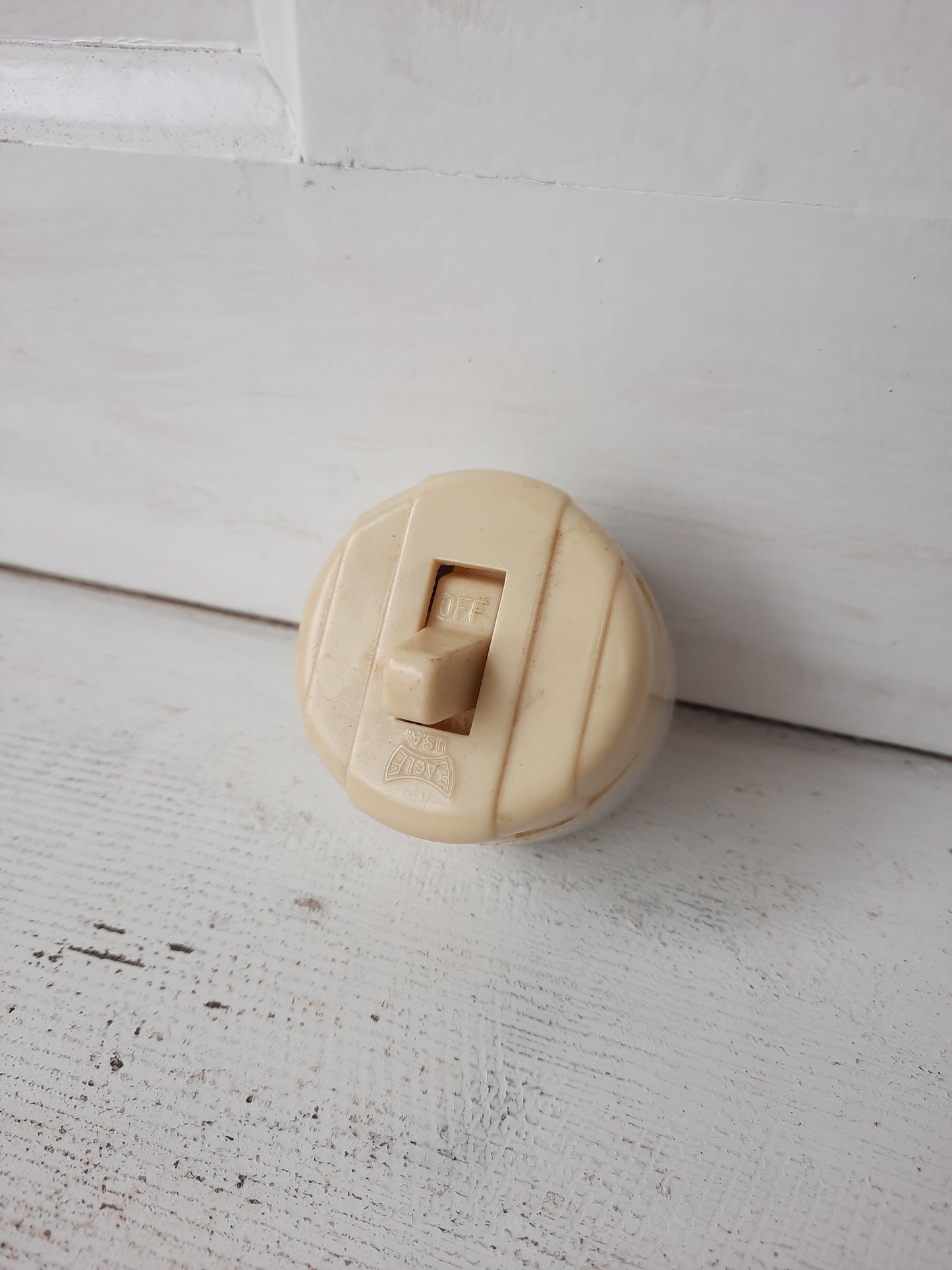Vintage ON OFF Light Switch, Vintage Electrical Switch
