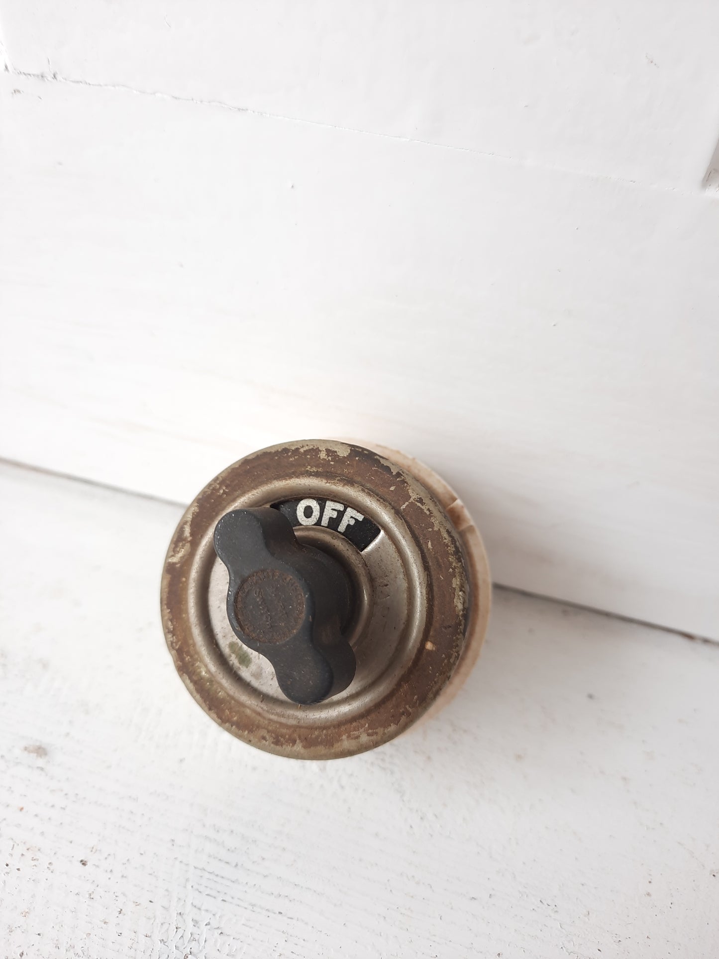 Vintage Metal ON OFF Switch, Vintage Electrical Switch