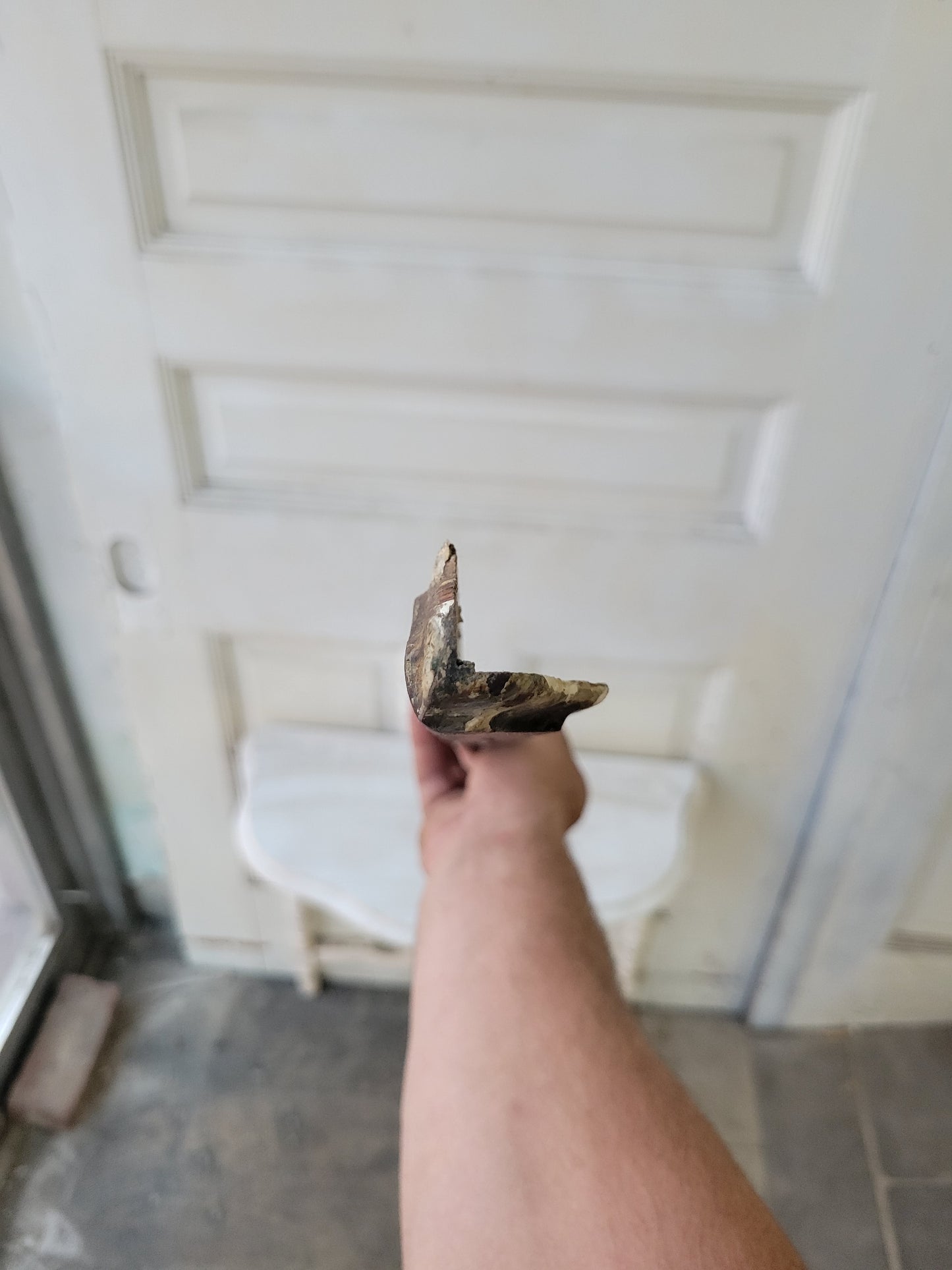 Antique Trim Corner Guard, Turned Wood Corner Trim Piece, #062101