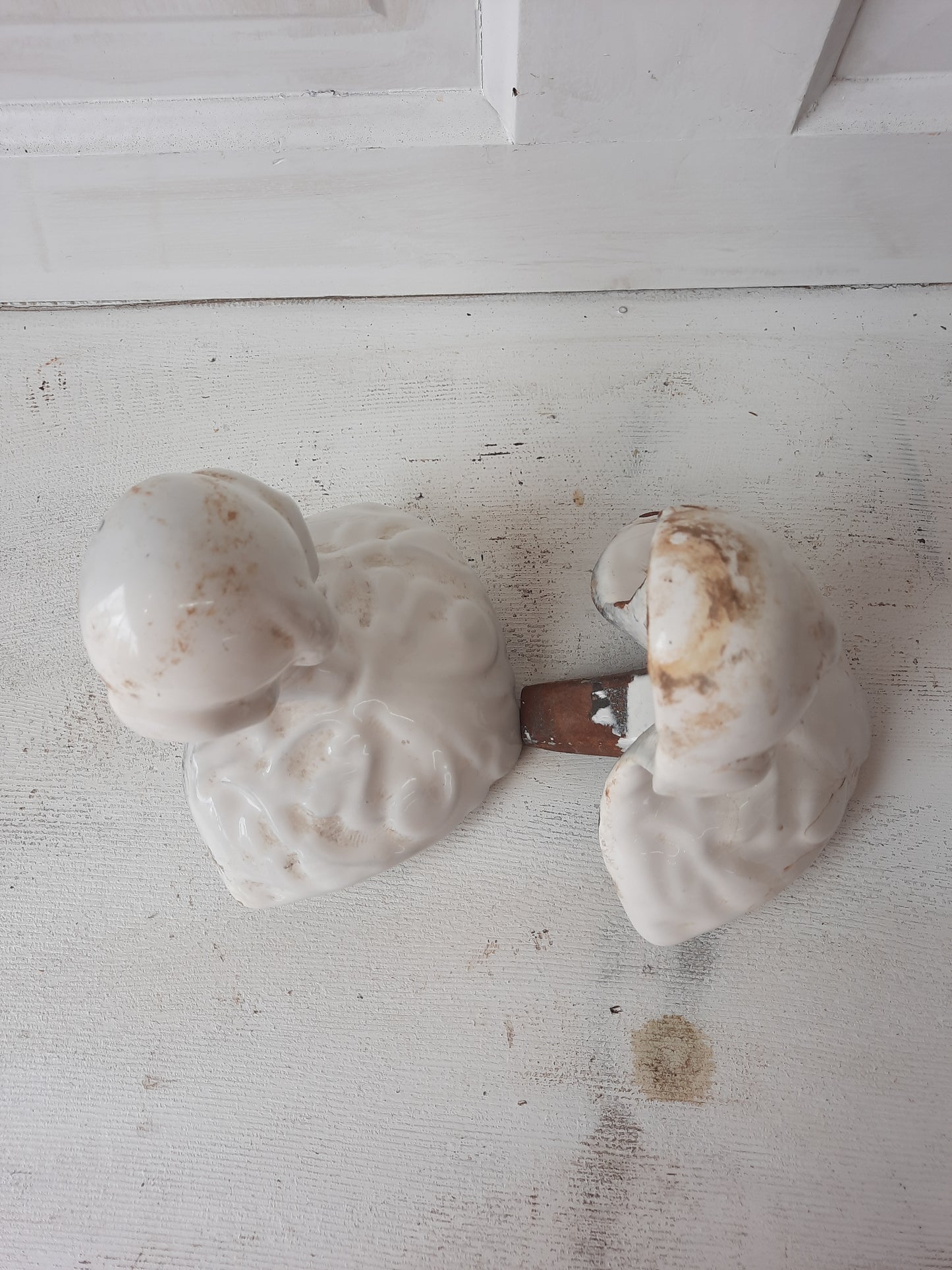 Antique Pair of Cast Iron Tub Eagle's Claw, Ball and Claw Design Bathtub Feet #070101
