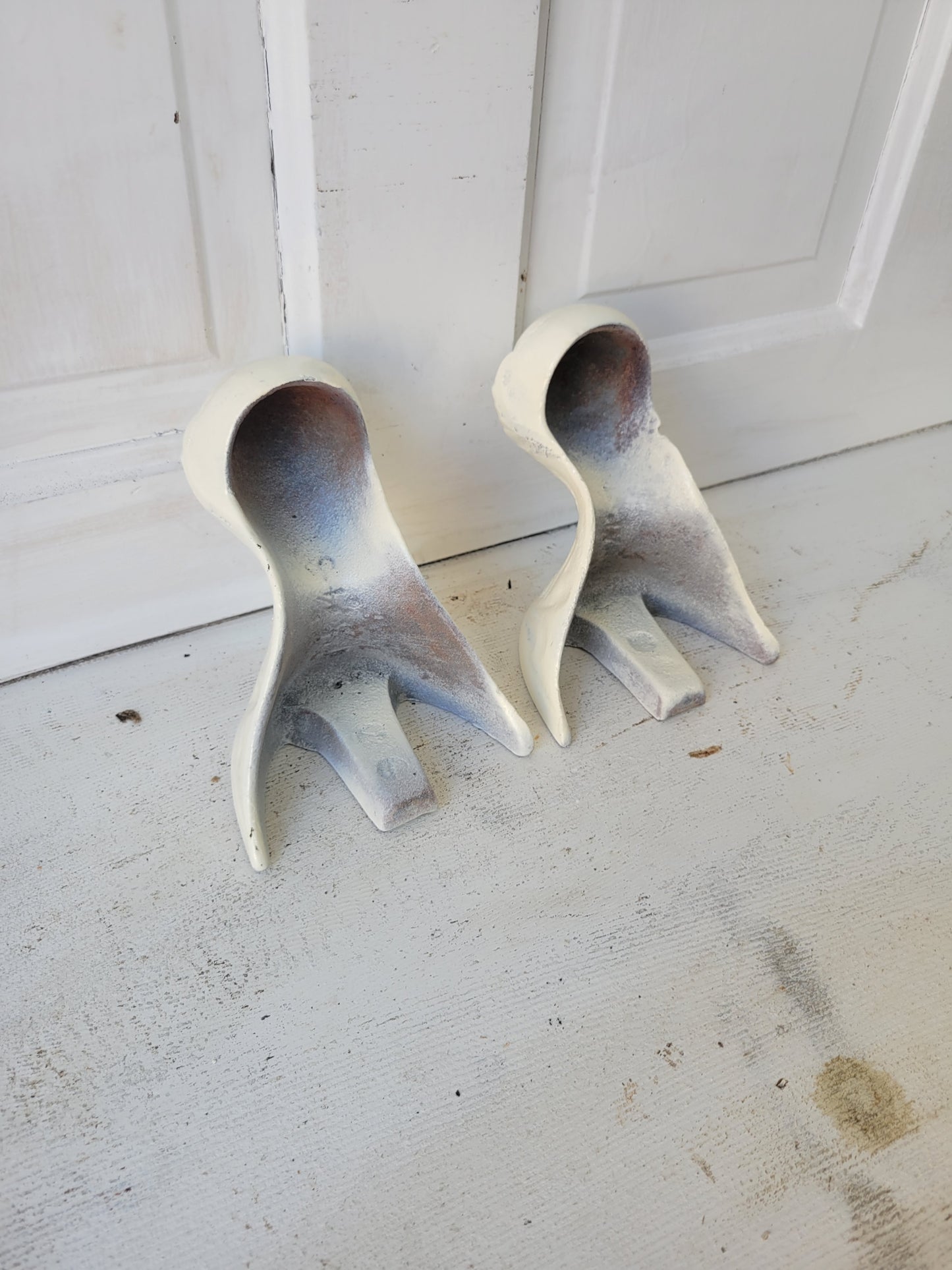 Antique Pair of Cast Iron Tub Eagle Claw, Ball and Claw Design Bathtub Feet #071402