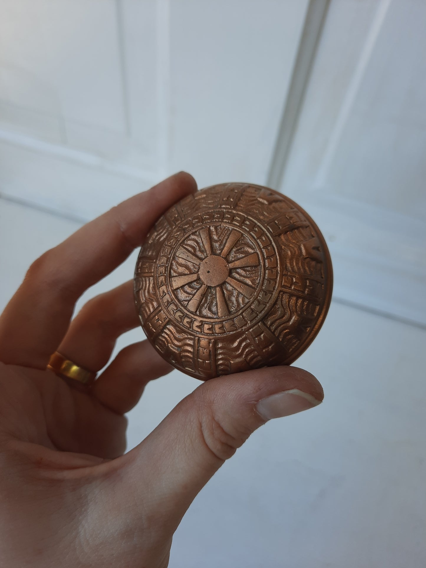 Antique Bronze Mallory Wheeler Eastlake Style Doorknob, Antique Bronze Fancy Door Knob 083109