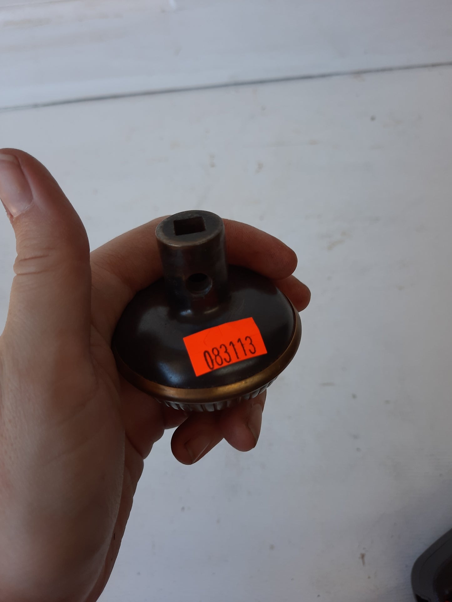 Villa Design Ornate Iron and Bronze Doorknob, Cast Iron Victorian Era Door knob, Antique Door Handle 083113