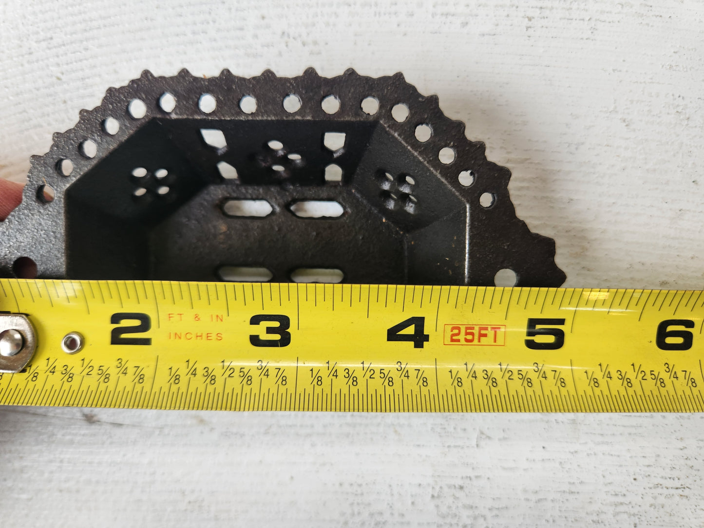 Single Cast Iron Bin Pull with Open Design, Antique Drawer Handle, Ornate Hardware, Iron Drawer Pull, Antique Handle 091606