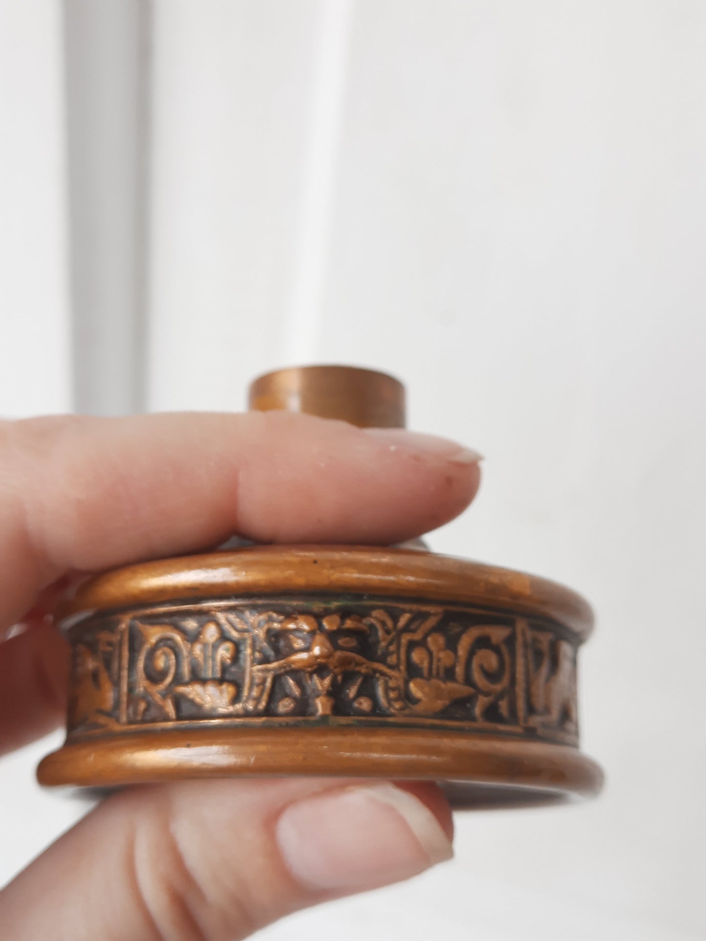 Pair of Hummingbird Doorknobs by Russell Erwin, Ornate Bird Design Antique Bronze Door Knobs