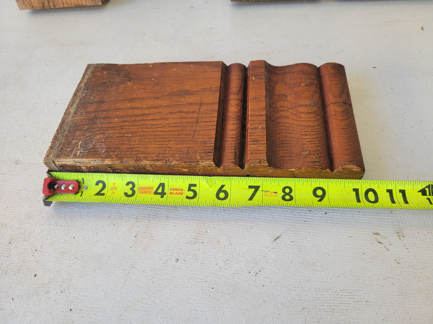 Eight Matching Antique Plinth Blocks, Base Trim Corner Blocks #100702
