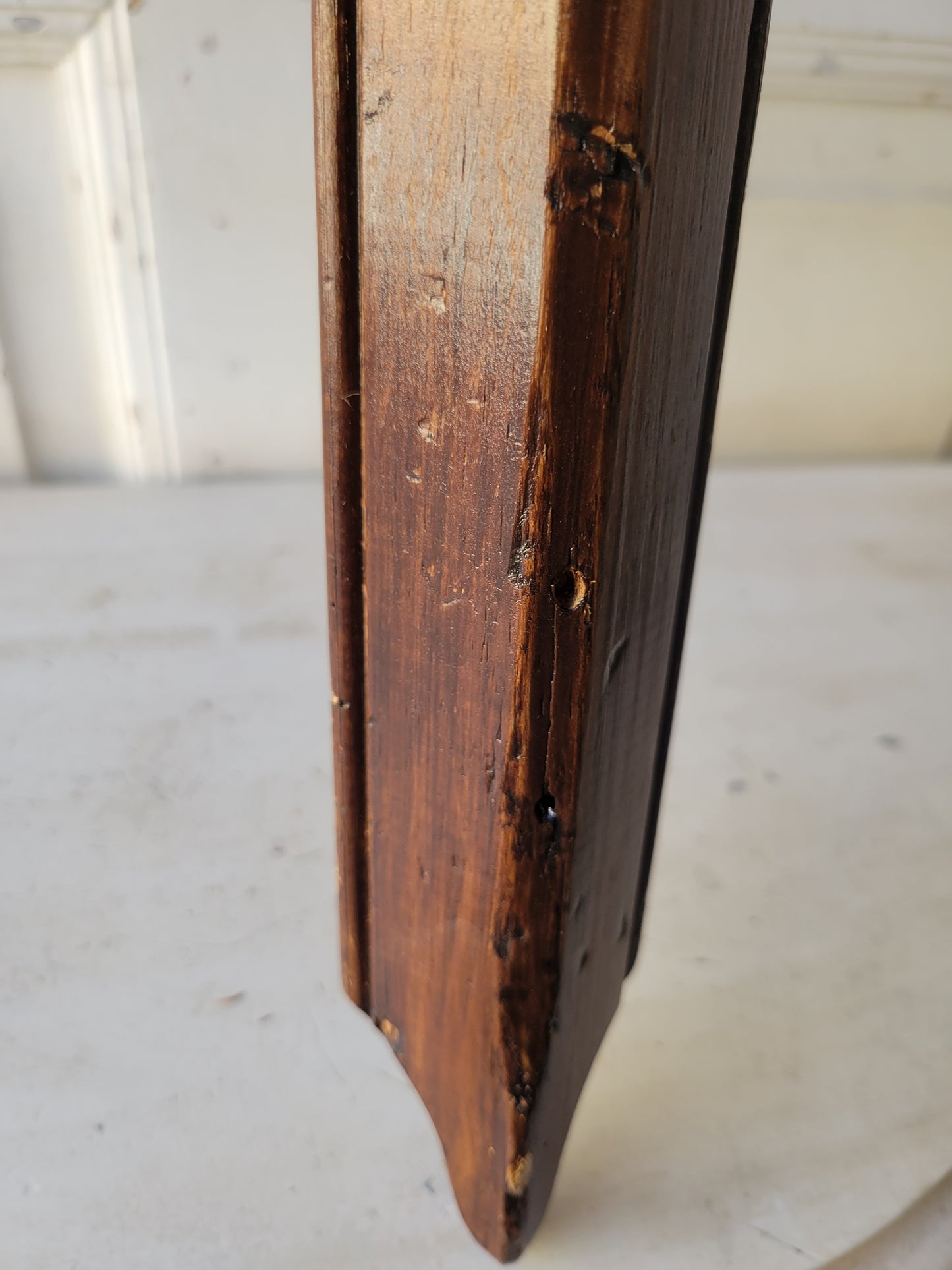 48" Antique Trim Corner Guard, Turned Wood Corner Trim Piece, #100702