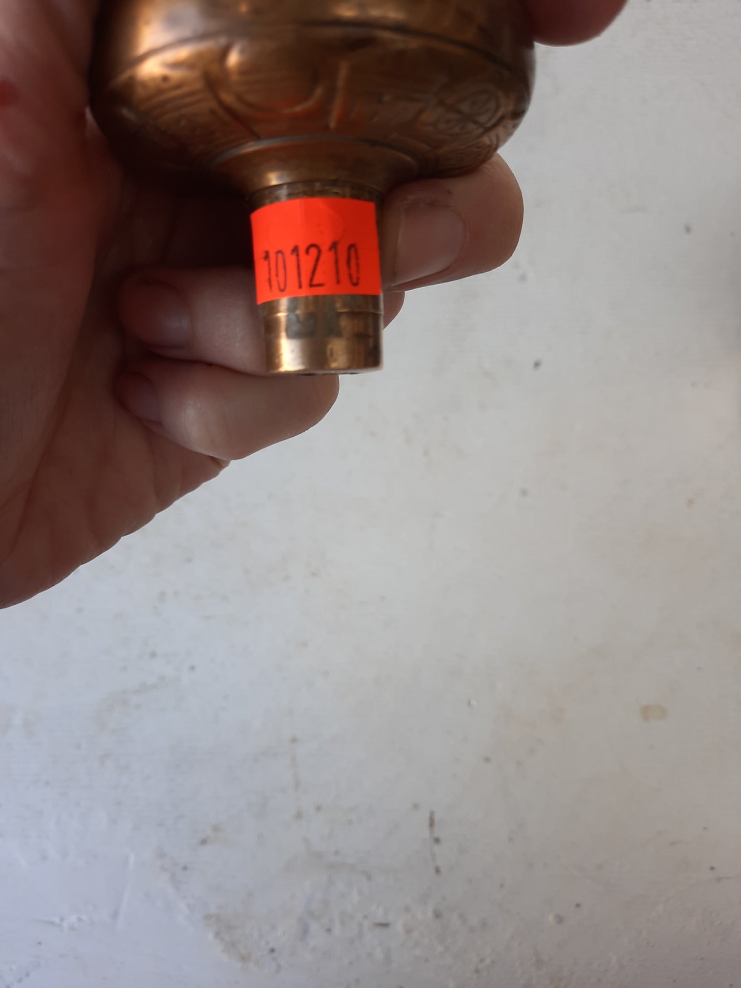 Eastlake Victorian Era Bronze Knob, Antique 1900s Doorknob, Flower Design, Architecture Salvage, Fancy Doorknob 101210