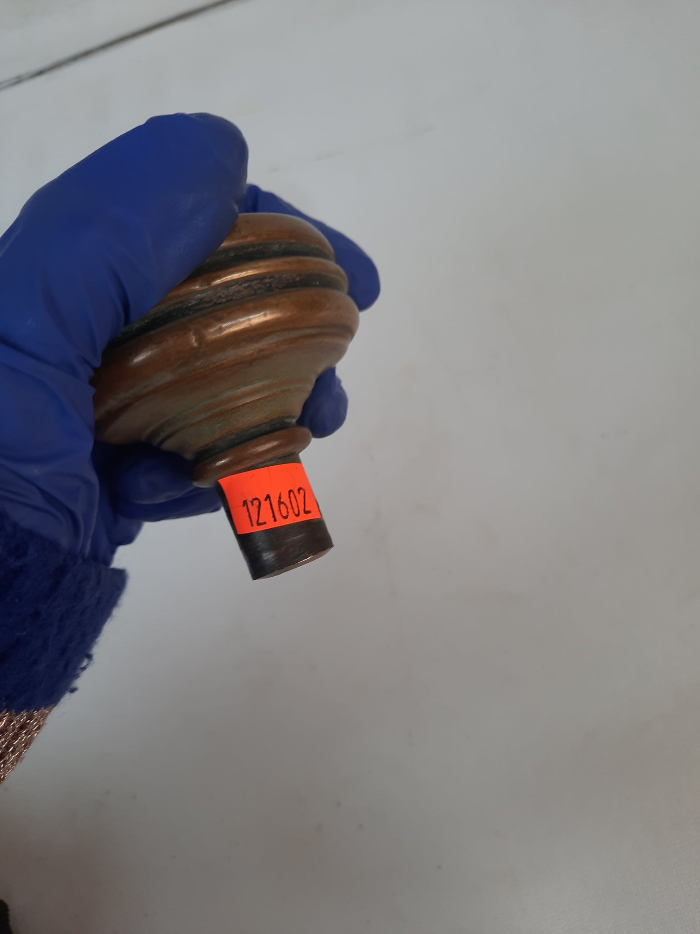 Large Belfort Bronze Entry Doorknob, Antique Front Door Knob Ornate Design 121602