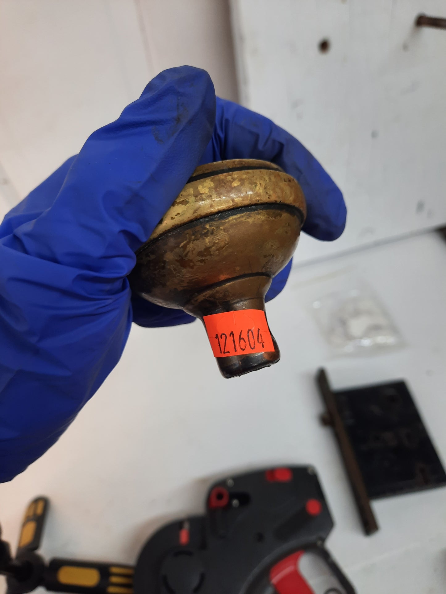 Mortain by Reading Hardware Antique Bronze Doorknob, Fancy Bronze Doorknob with Ornate Leaf Design 121604