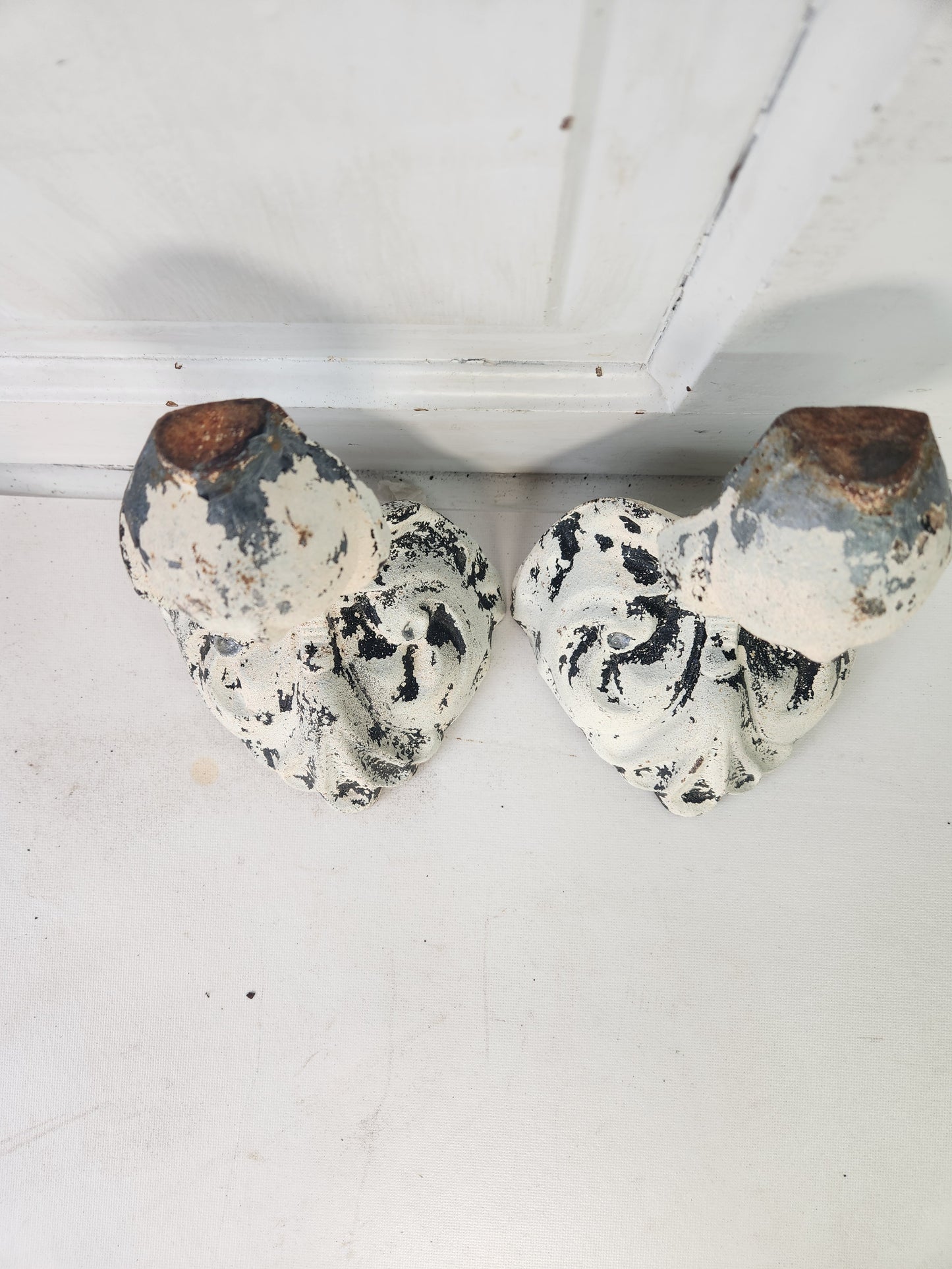 Antique Pair of Cast Iron Tub Eagle Claw, Ball and Claw Design Bathtub Feet 010603