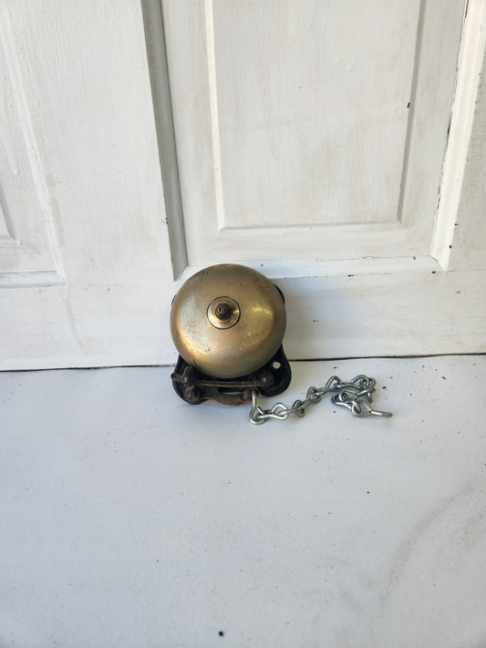Antique Mechanical Doorbell, Victorian Era Pull Chain Style Door Bell 011104