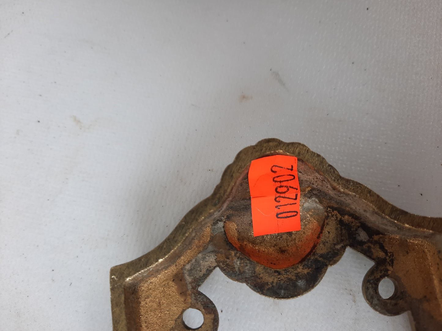 Antique Bronze Label Slot or Name Plate Holder, Letter Slot Frame, Door Placard Frame 012902