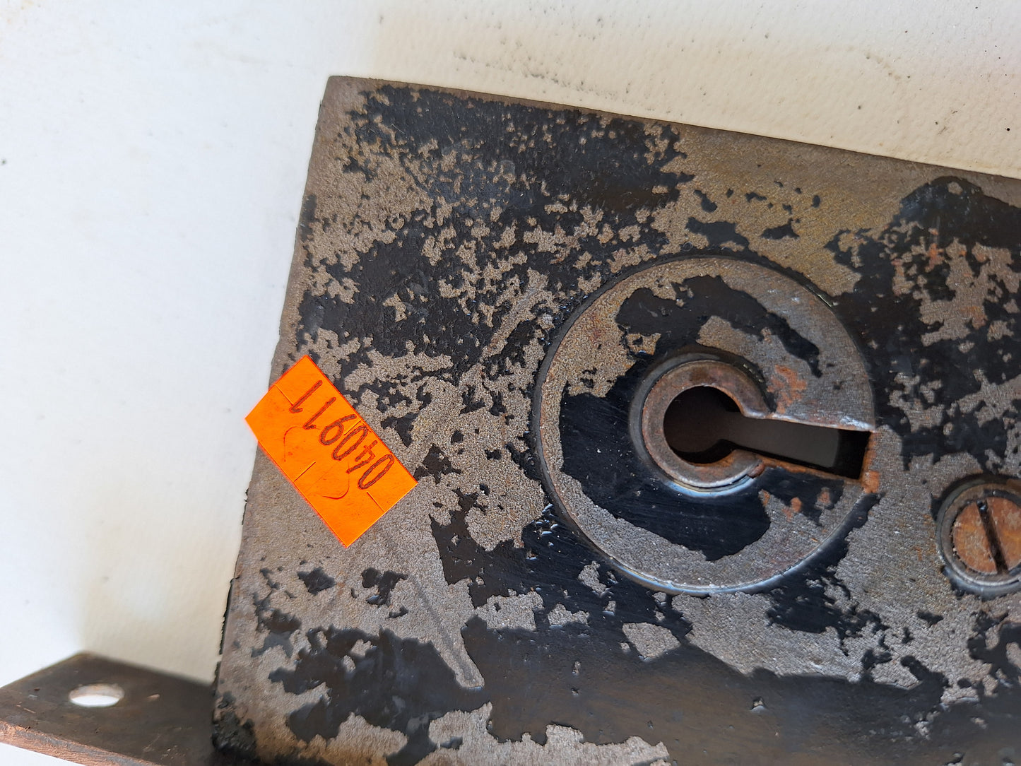 Ornate Single Antique Pocket Door Lock, Rolling Door Lock Set Working Condition 040911