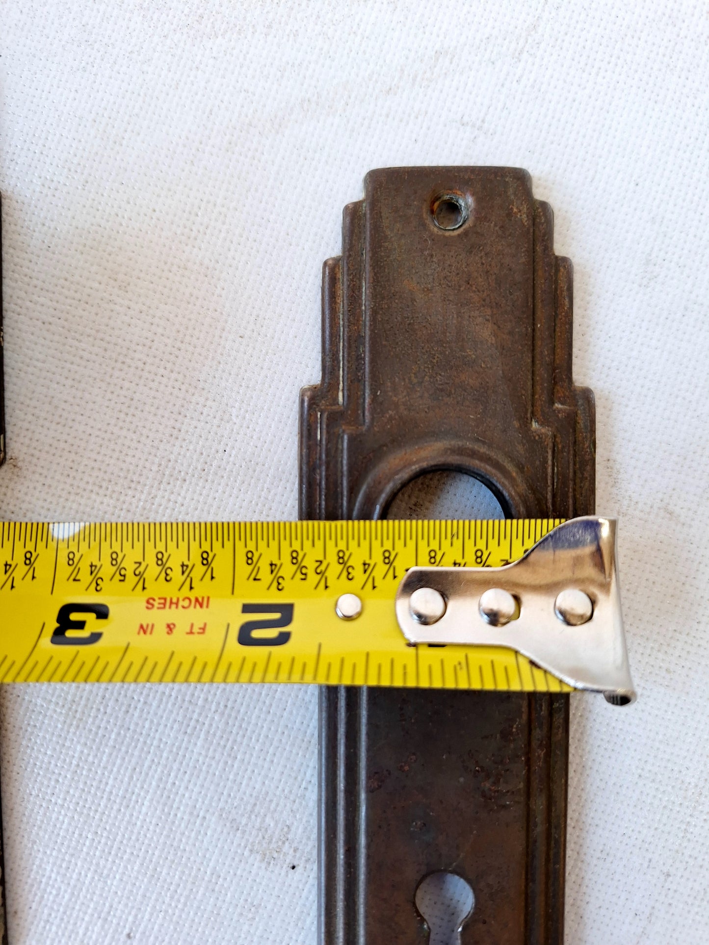 Art Deco Antique Backplates and Doorknobs, Art Deco Door Hardware 062604