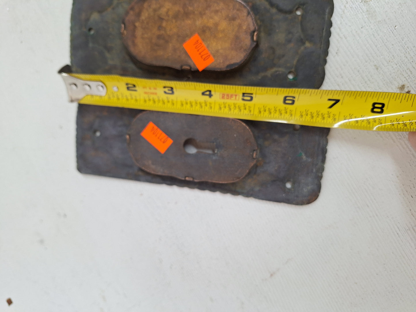 Ornate Bronze Pair of Pocket Door Pulls, Pocket Door Handles, Pocket Door Hardware Recessed Handle Pulls 071104