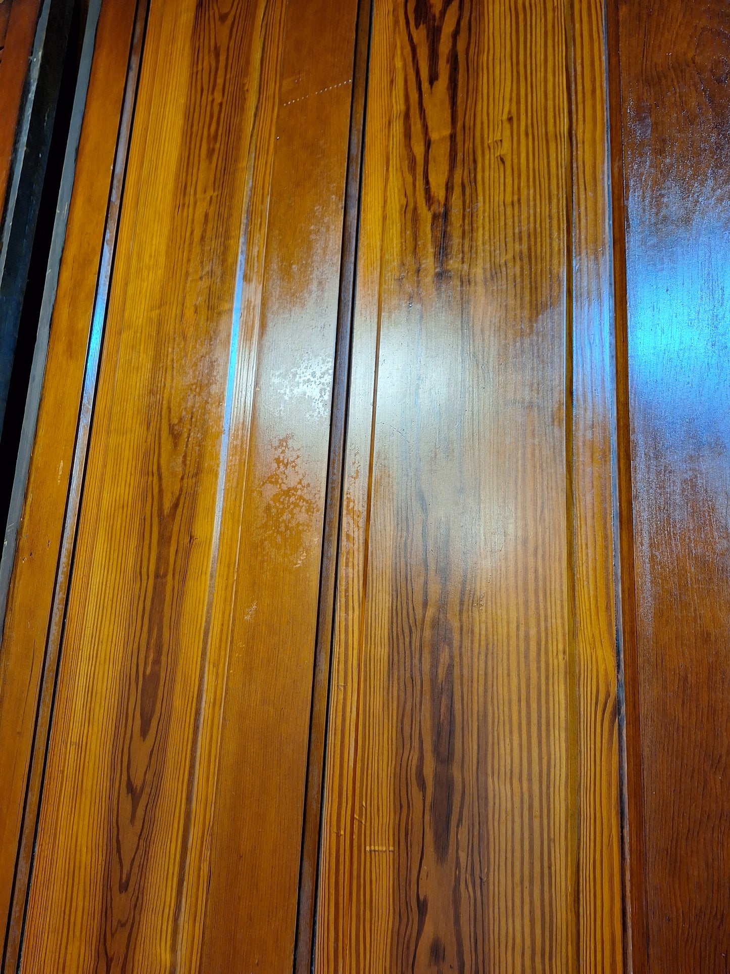 72" Wide by 101" Tall Antique Pair of Pocket Doors, Victorian Solid Wood Recessed Doors Set