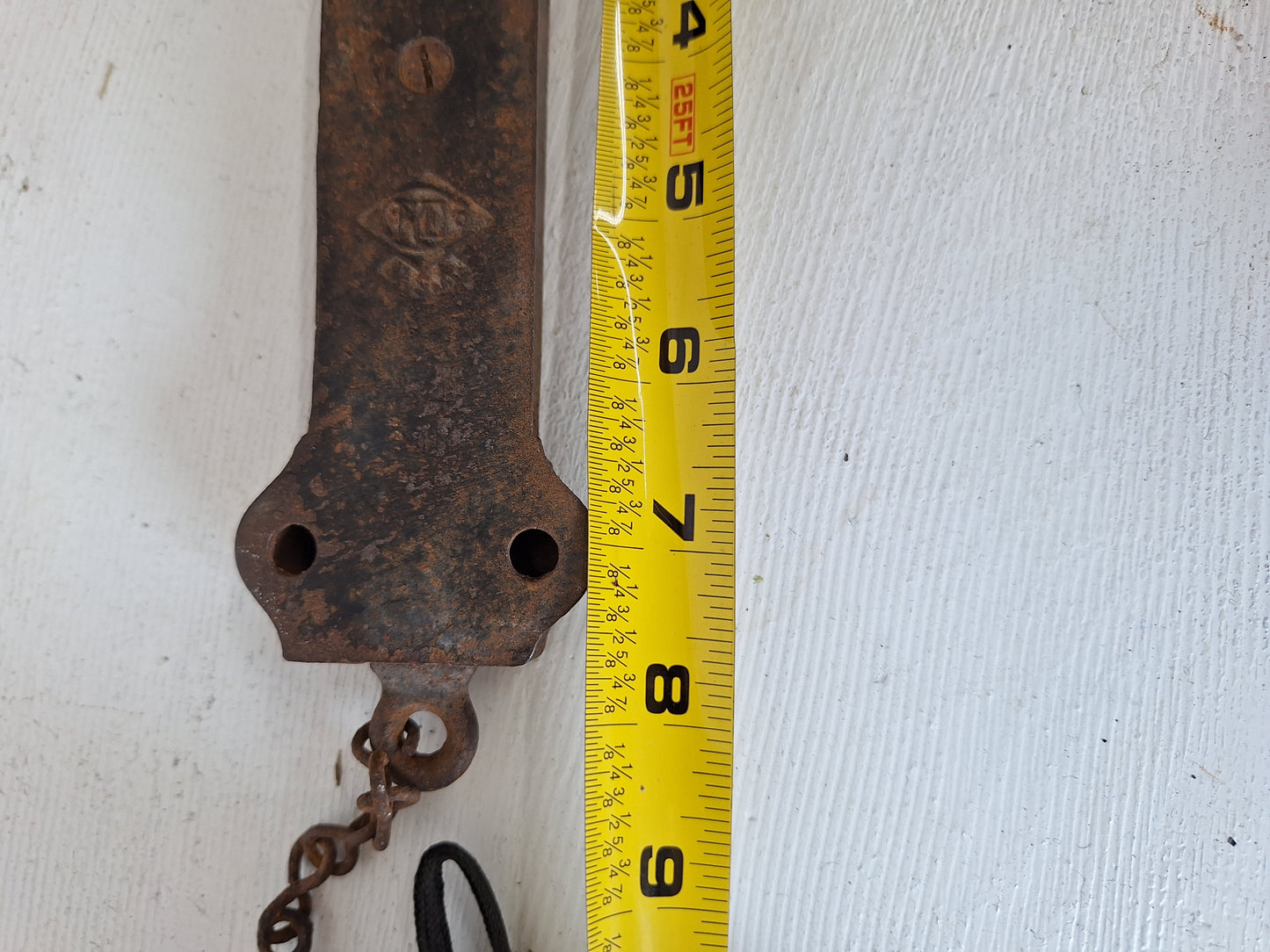 Slide Bolt Lock for Antique French Doors, Ornate Eastlake Surface Bolt for Double Doors, Spring Loaded, Door Bolt Lock 071313