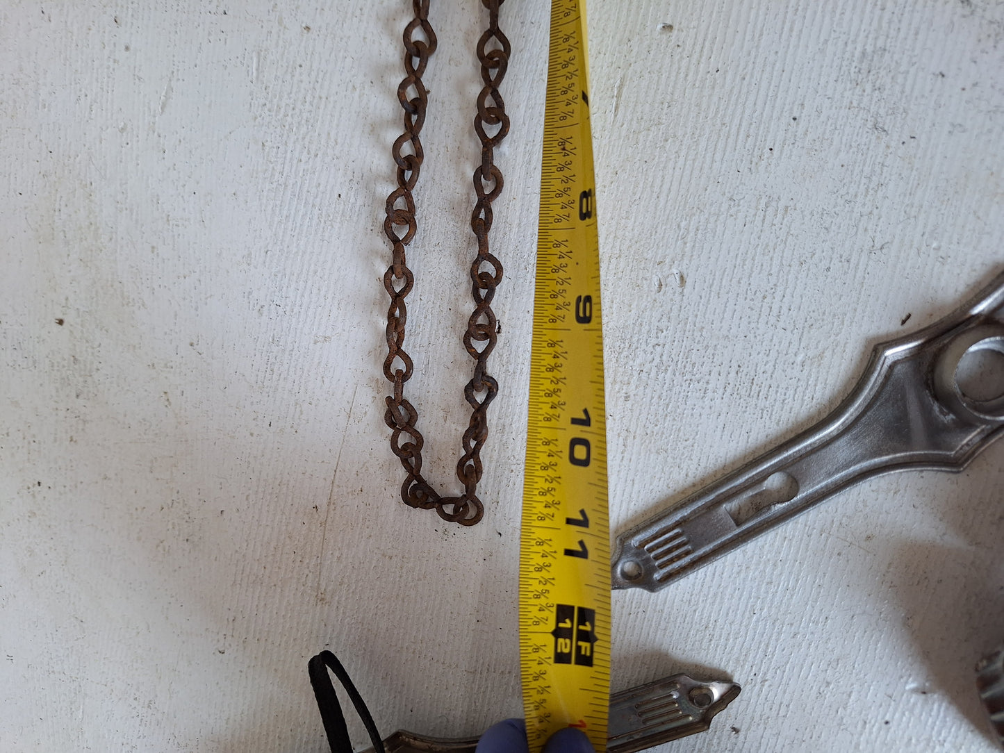 Slide Bolt Lock for Antique French Doors, Ornate Eastlake Surface Bolt for Double Doors, Spring Loaded, Door Bolt Lock 071313