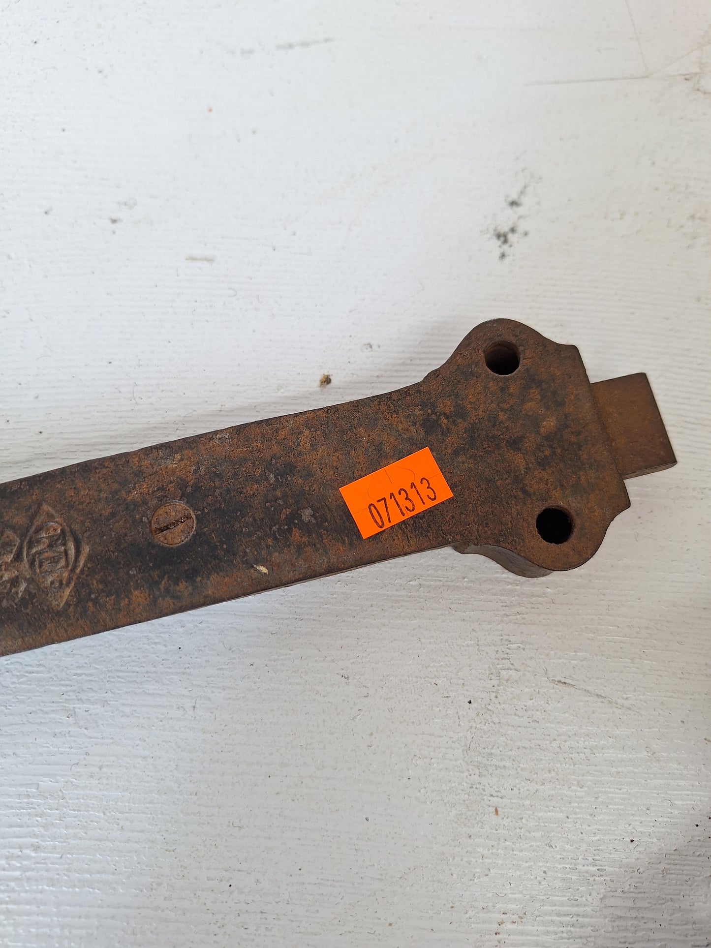 Slide Bolt Lock for Antique French Doors, Ornate Eastlake Surface Bolt for Double Doors, Spring Loaded, Door Bolt Lock 071313