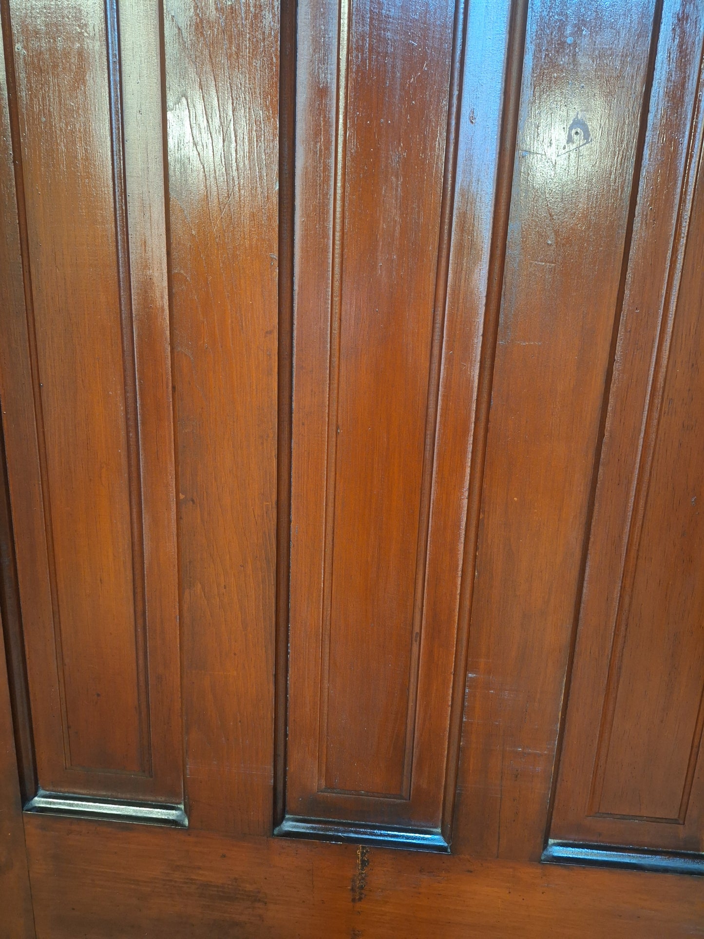 73" Wide by 101" Tall Antique Pair of Pocket Doors, Victorian Solid Wood Recessed Doors 100501