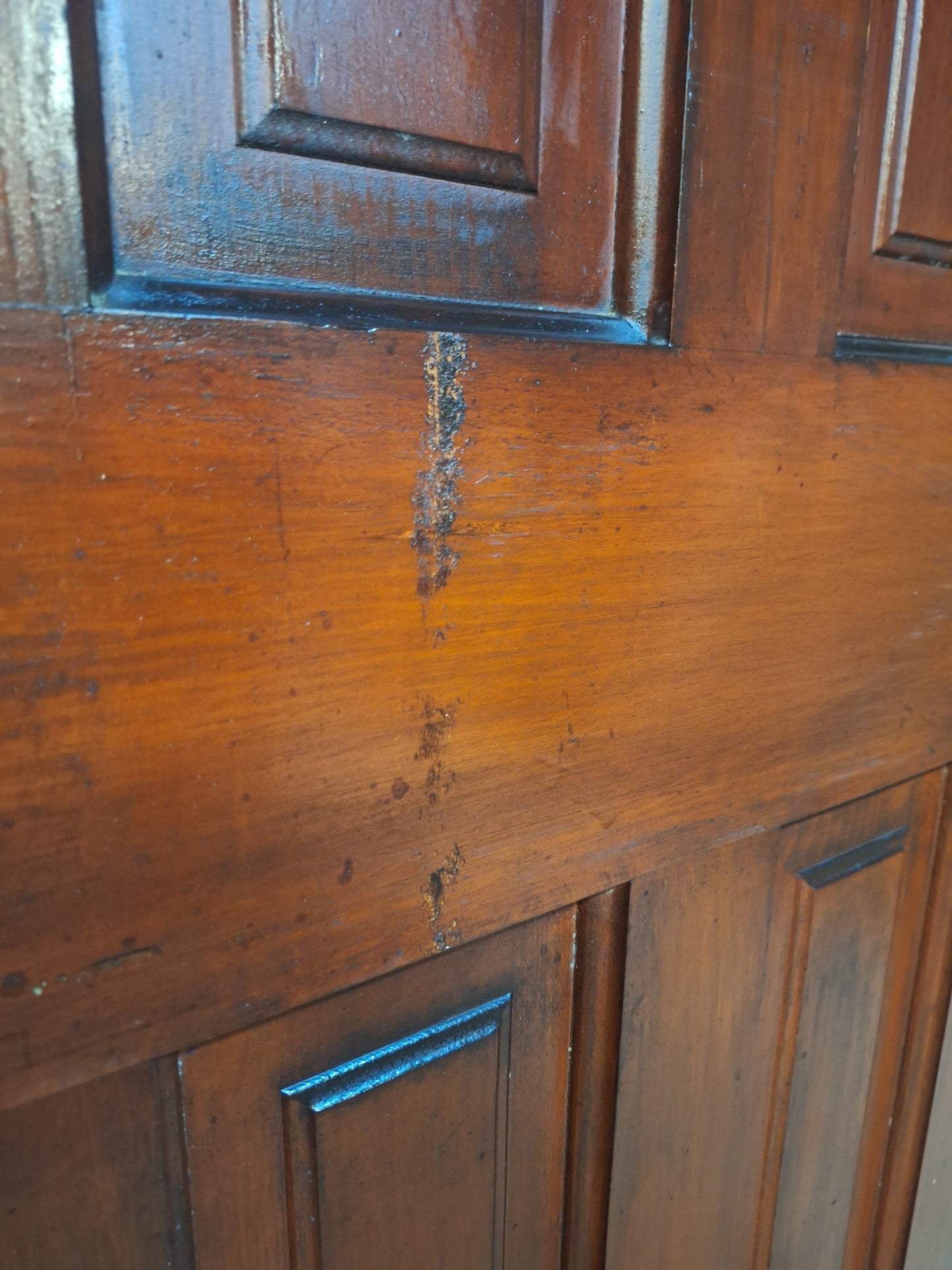 73" Wide by 101" Tall Antique Pair of Pocket Doors, Victorian Solid Wood Recessed Doors 100501