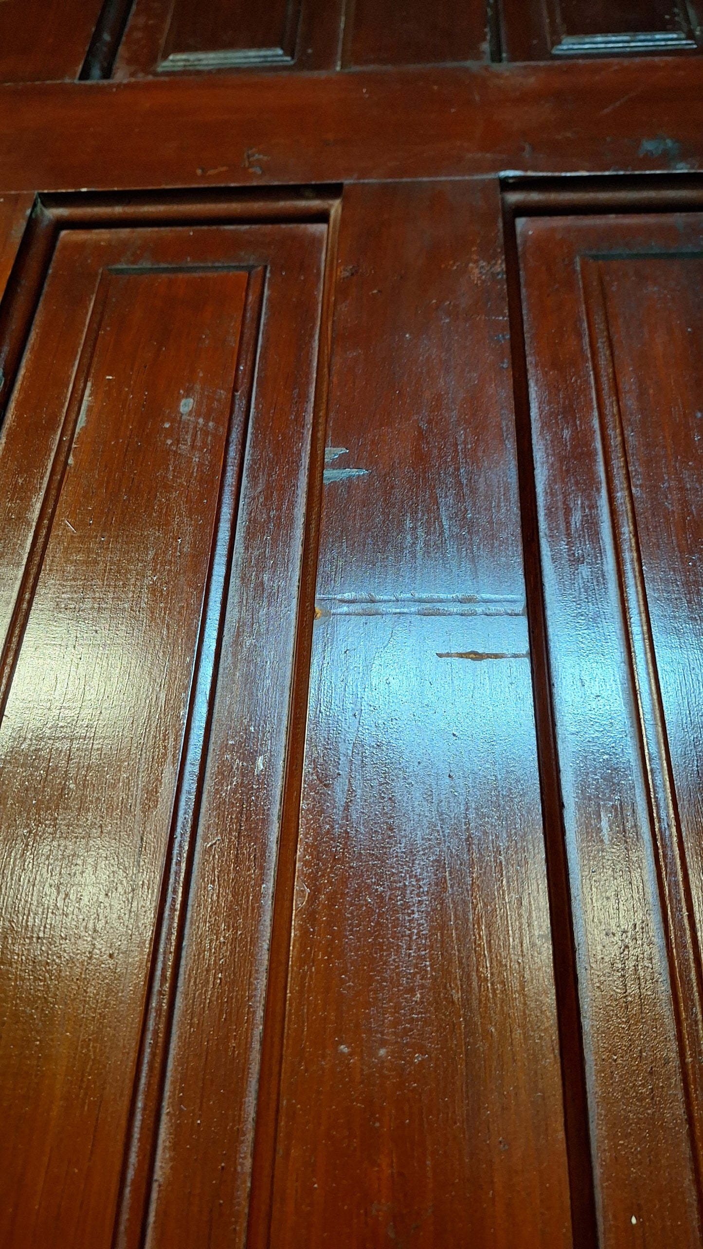 73" Wide by 101" Tall Antique Pair of Pocket Doors, Victorian Solid Wood Recessed Doors 100501