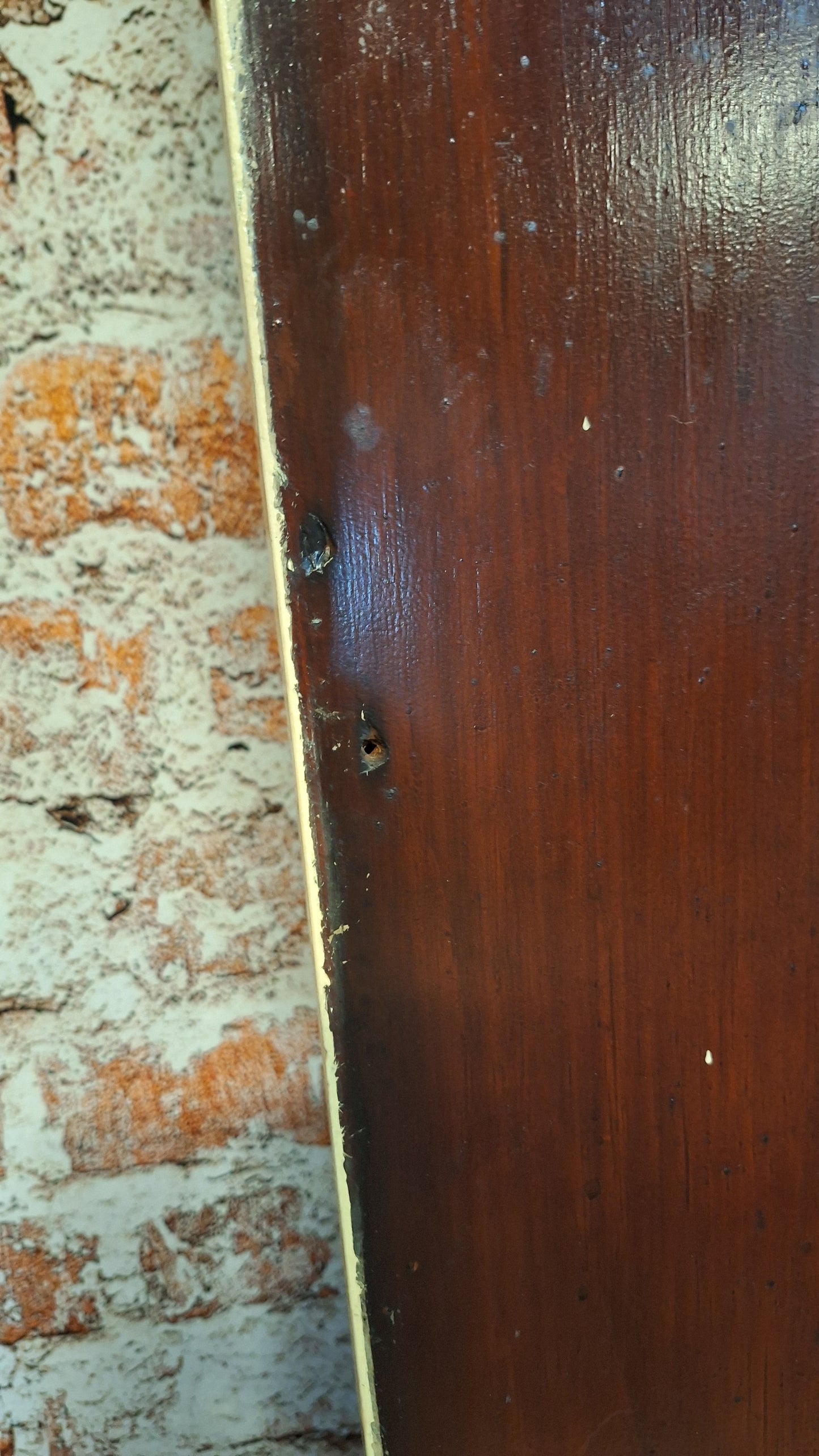 73" Wide by 101" Tall Antique Pair of Pocket Doors, Victorian Solid Wood Recessed Doors 100501