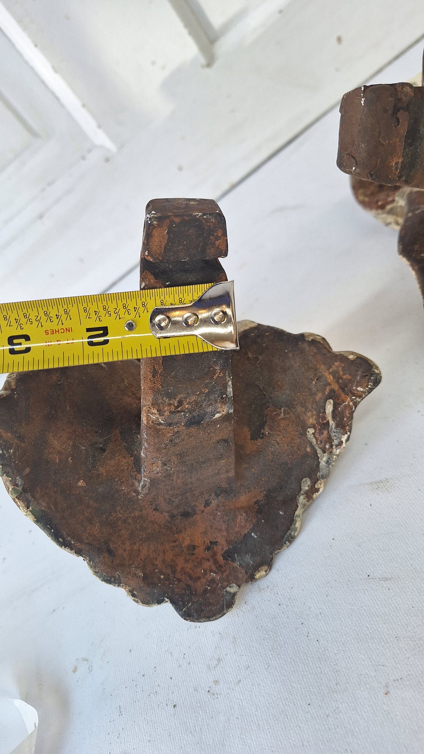 Antique Cast Iron Tub Feet, Pair of Ball and Claw Tub Feet, Claw Foot Tub #101903