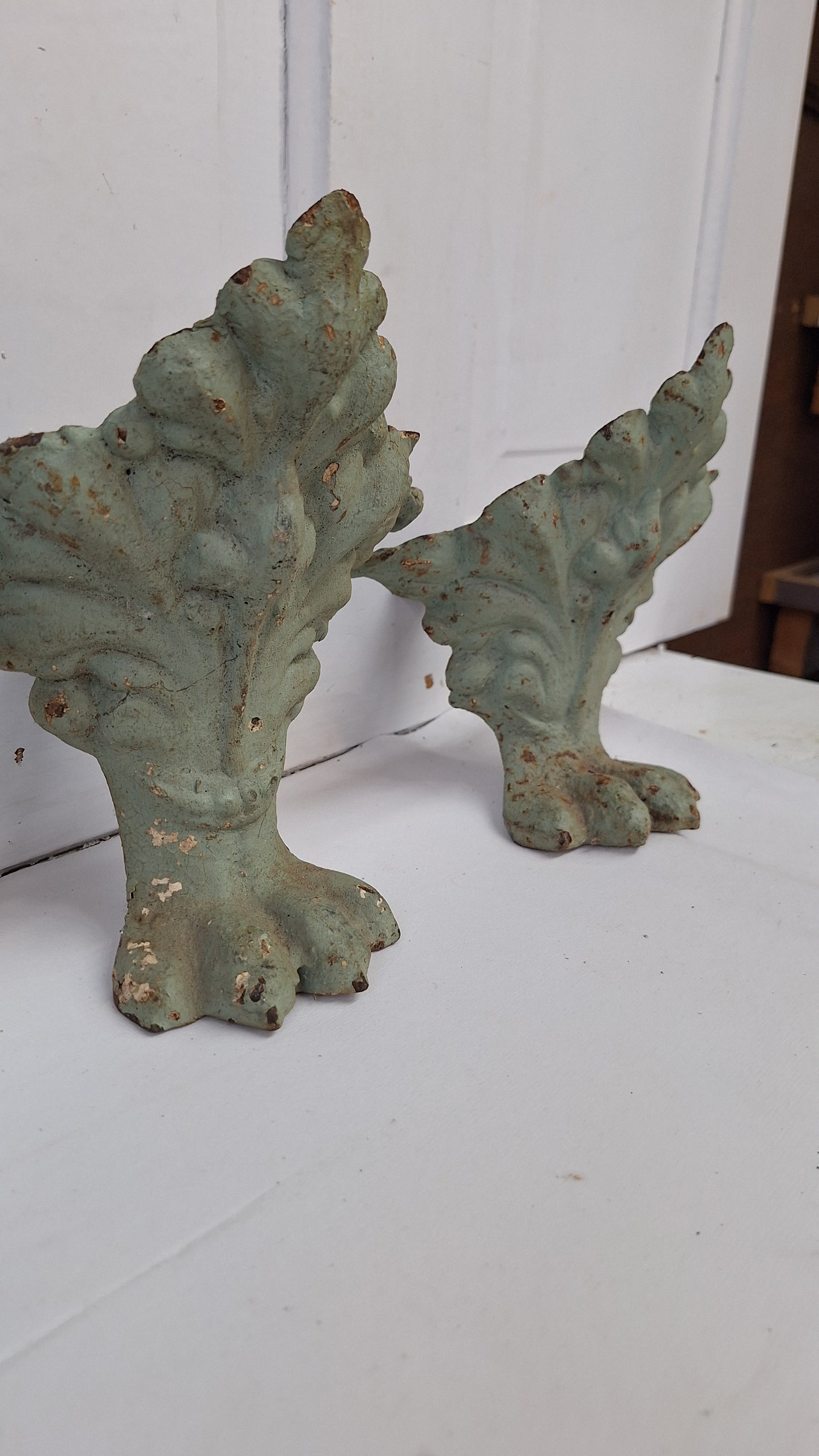 Four Ornate Antique Bathtub Feet, Old Tub Feet, Clawfoot Tub Feet, Claw Feet, Claw Foot Tub, Claw Foot Feet 122902