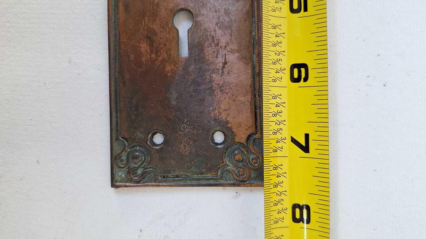 Fancy Door Plates, Salvaged Hardware, Ornate Escutcheons, Knob Back Plates 020402