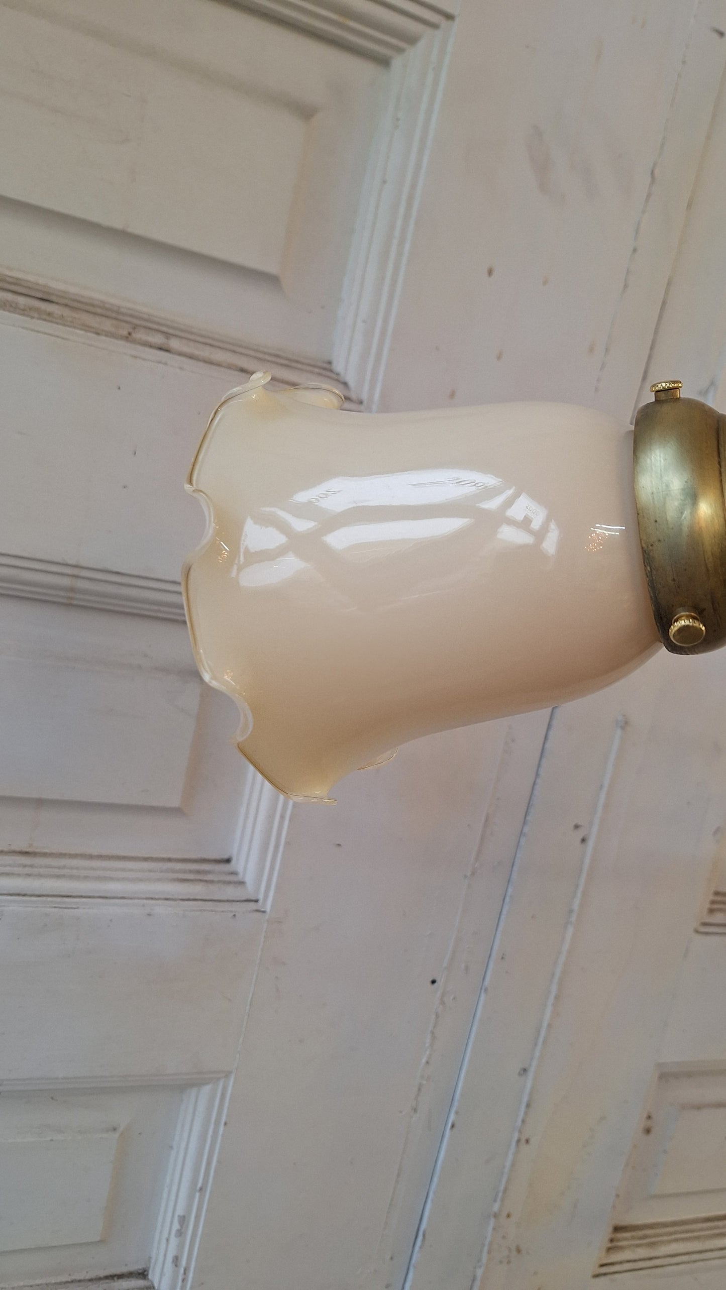 Early Electric Antique Chandelier, Victorian Era Brass Chandelier Light 021505