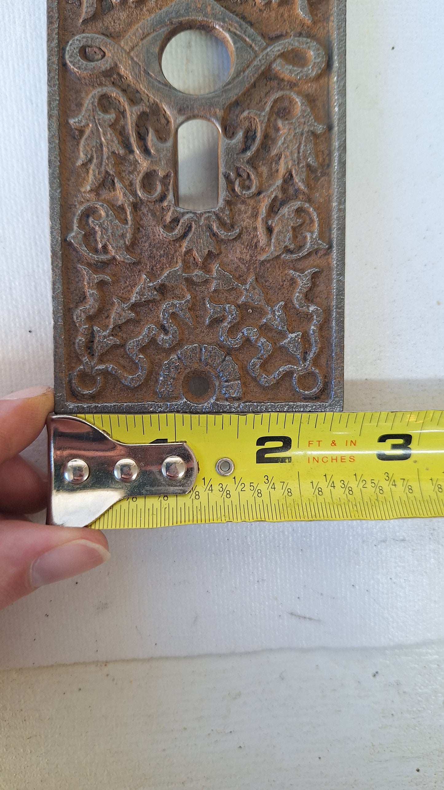 Eastlake Cast Iron Commercial Door Pull, Antique Door Pull, Storefront Door Hardware 022702