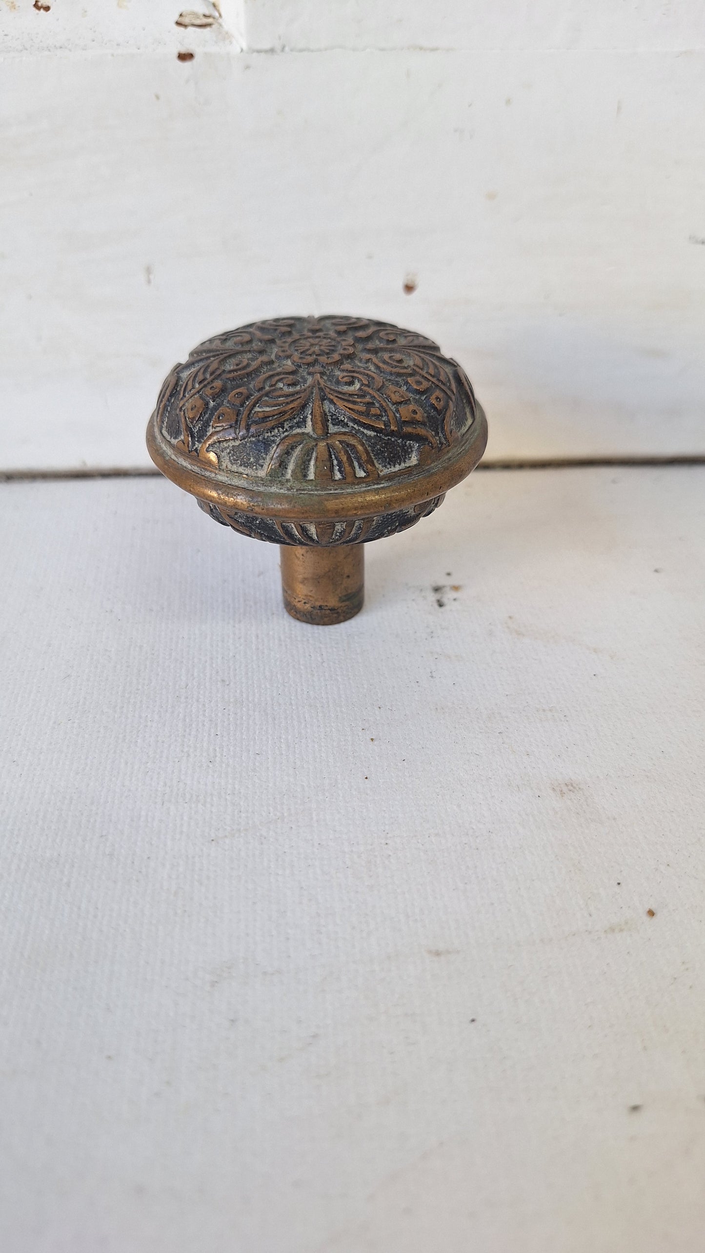 Antique Butterfly Doorknob, Victorian Era Butterfly Door Knob, Antique Bronze Door Pull, Butterfly Hardware 022708