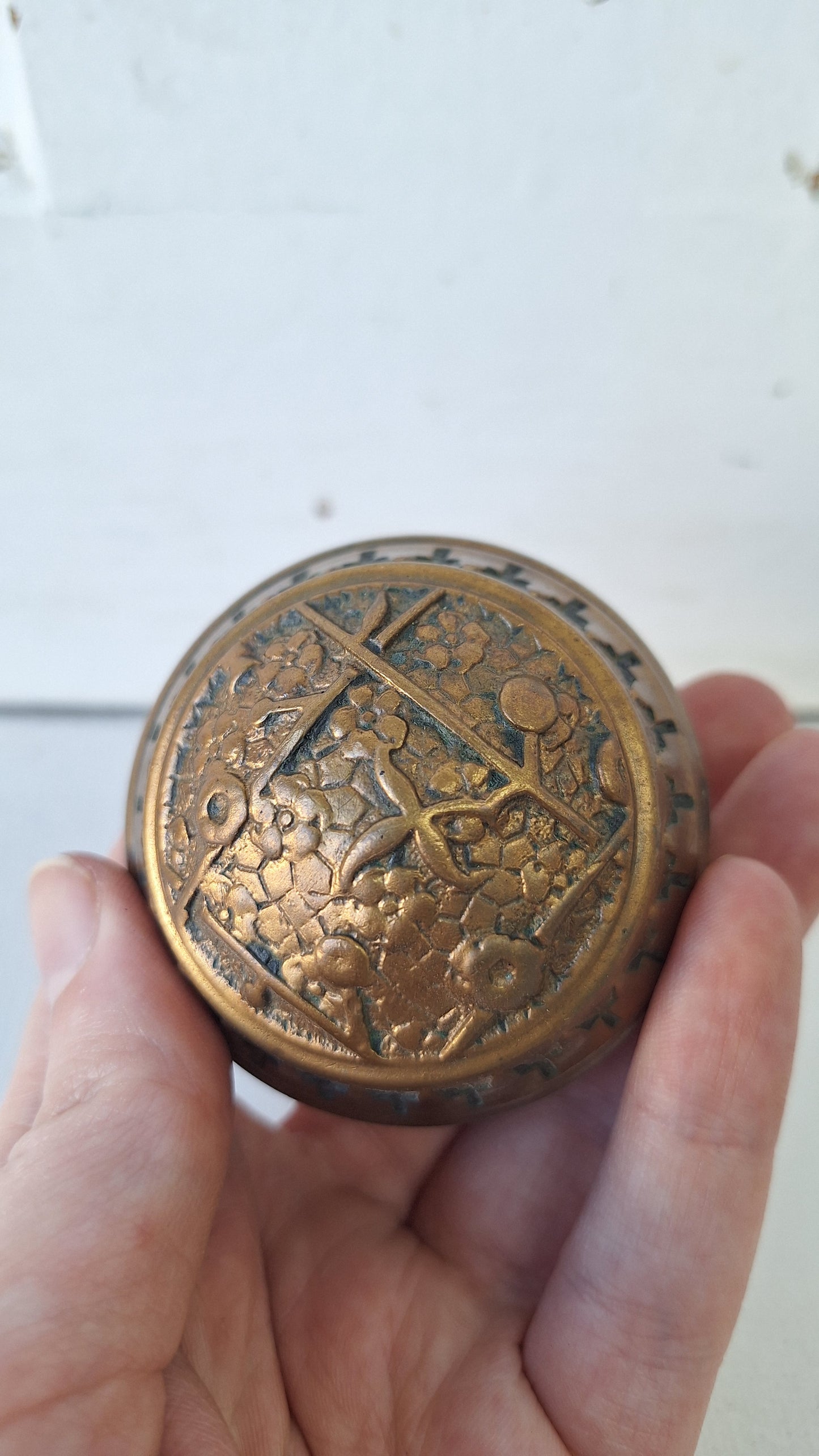 Ekado Bronze Victorian Doorknob by Sargent, Ornate Pattern Victorian Door Knob 022709