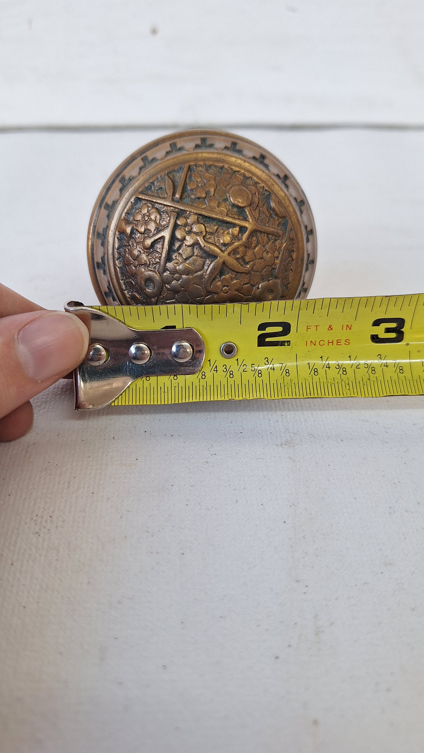 Ekado Bronze Victorian Doorknob by Sargent, Ornate Pattern Victorian Door Knob 022709