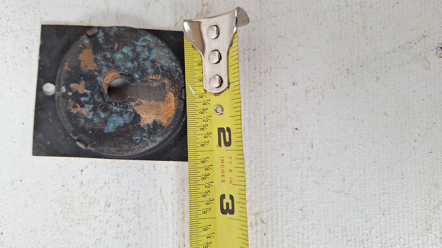 Eastlake Bronze Double Pocket Door Pull Set, Copper and Bronze Recessed Sliding Door Handles, Victorian Hardware 040210