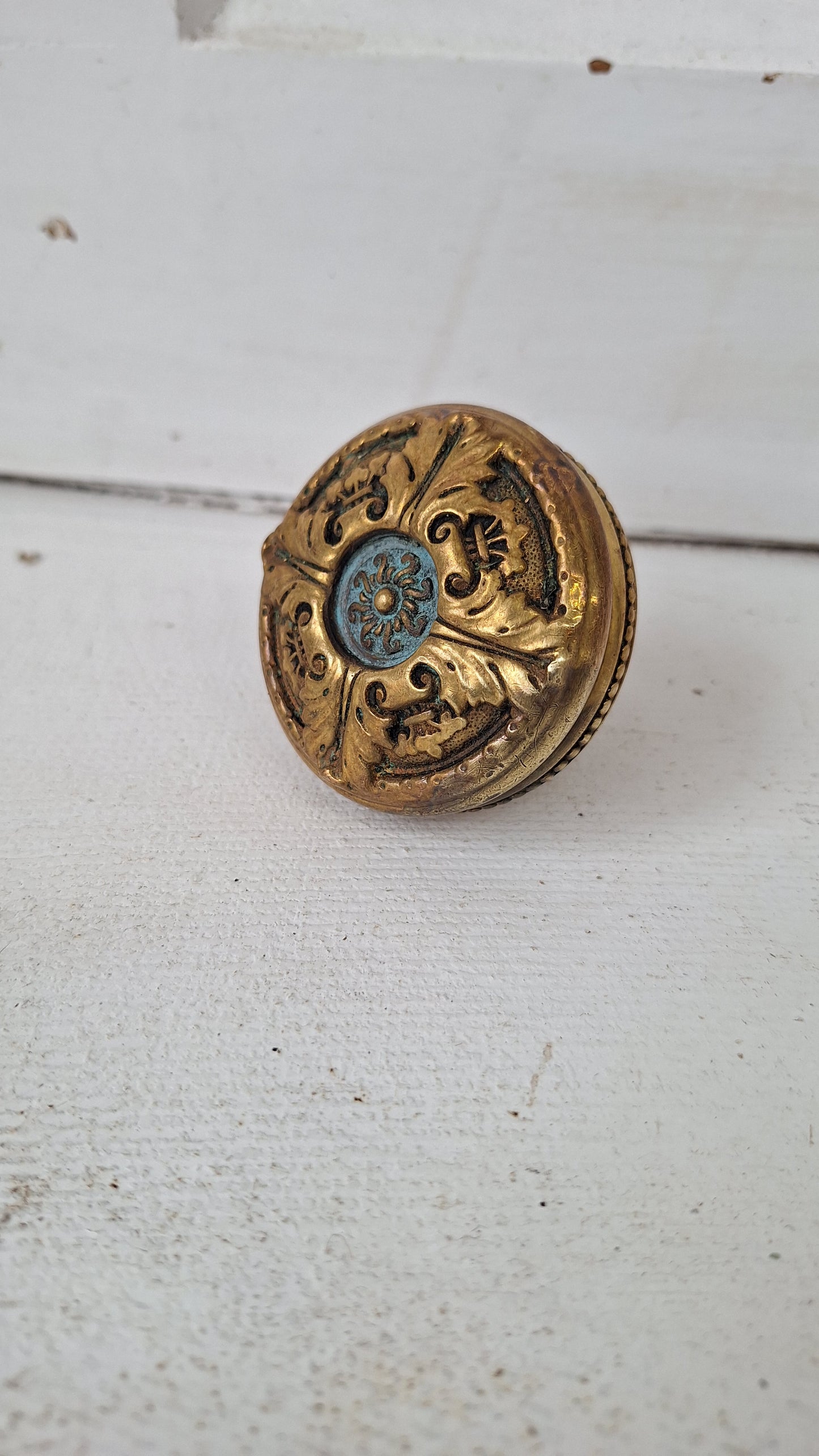 St. Cloud Doorknob by Corbin Hardware, Victorian Era Large Bronze Door Knob, Antique Bronze Door Handle 3/8" Spindle 040213