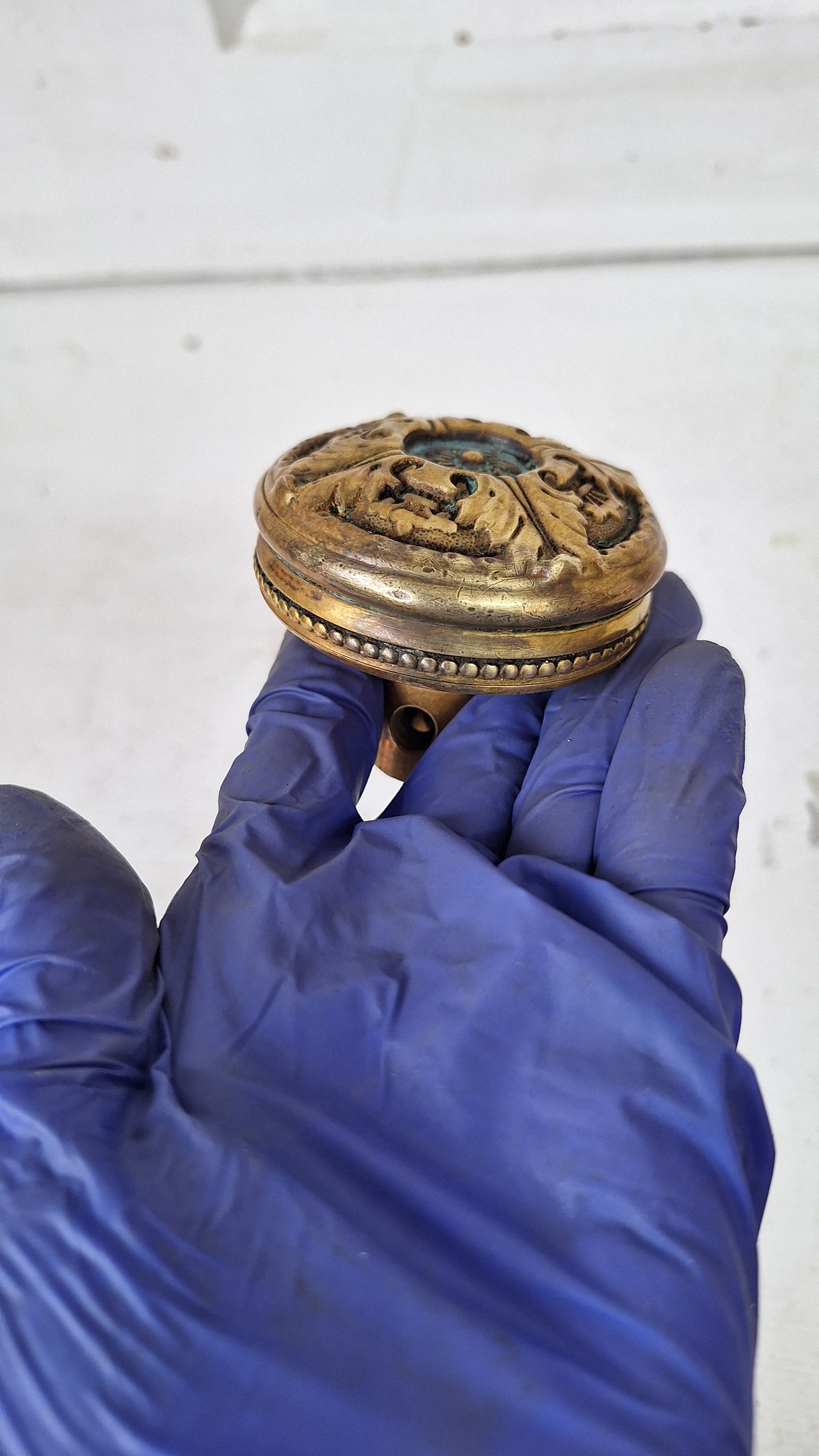 St. Cloud Doorknob by Corbin Hardware, Victorian Era Large Bronze Door Knob, Antique Bronze Door Handle 3/8" Spindle 040213