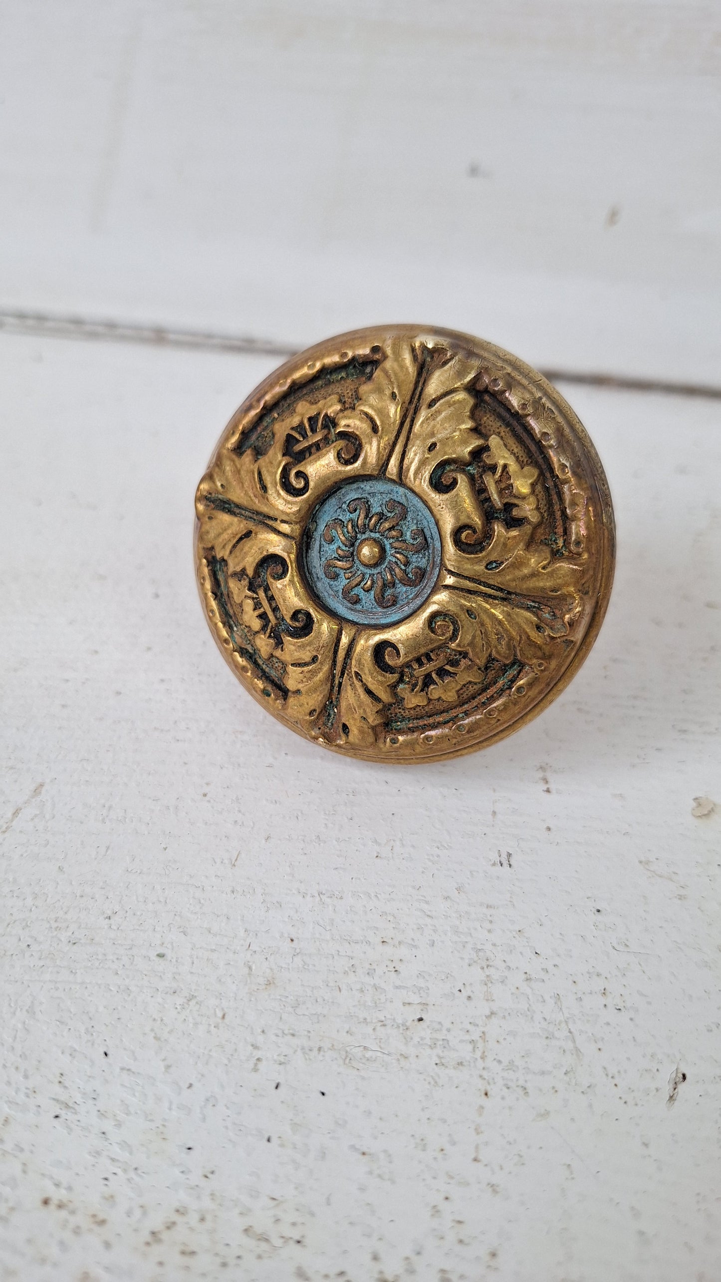 St. Cloud Doorknob by Corbin Hardware, Victorian Era Large Bronze Door Knob, Antique Bronze Door Handle 3/8" Spindle 040213