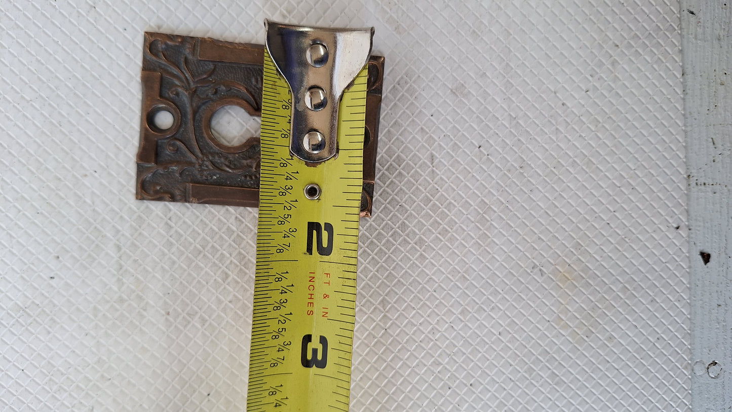 Columbia Design Large Antique Key Hole, Brass Key Hole, Key Hole Cover, Fancy Key Hole Escutcheon Keyhole, Architecture Salvage