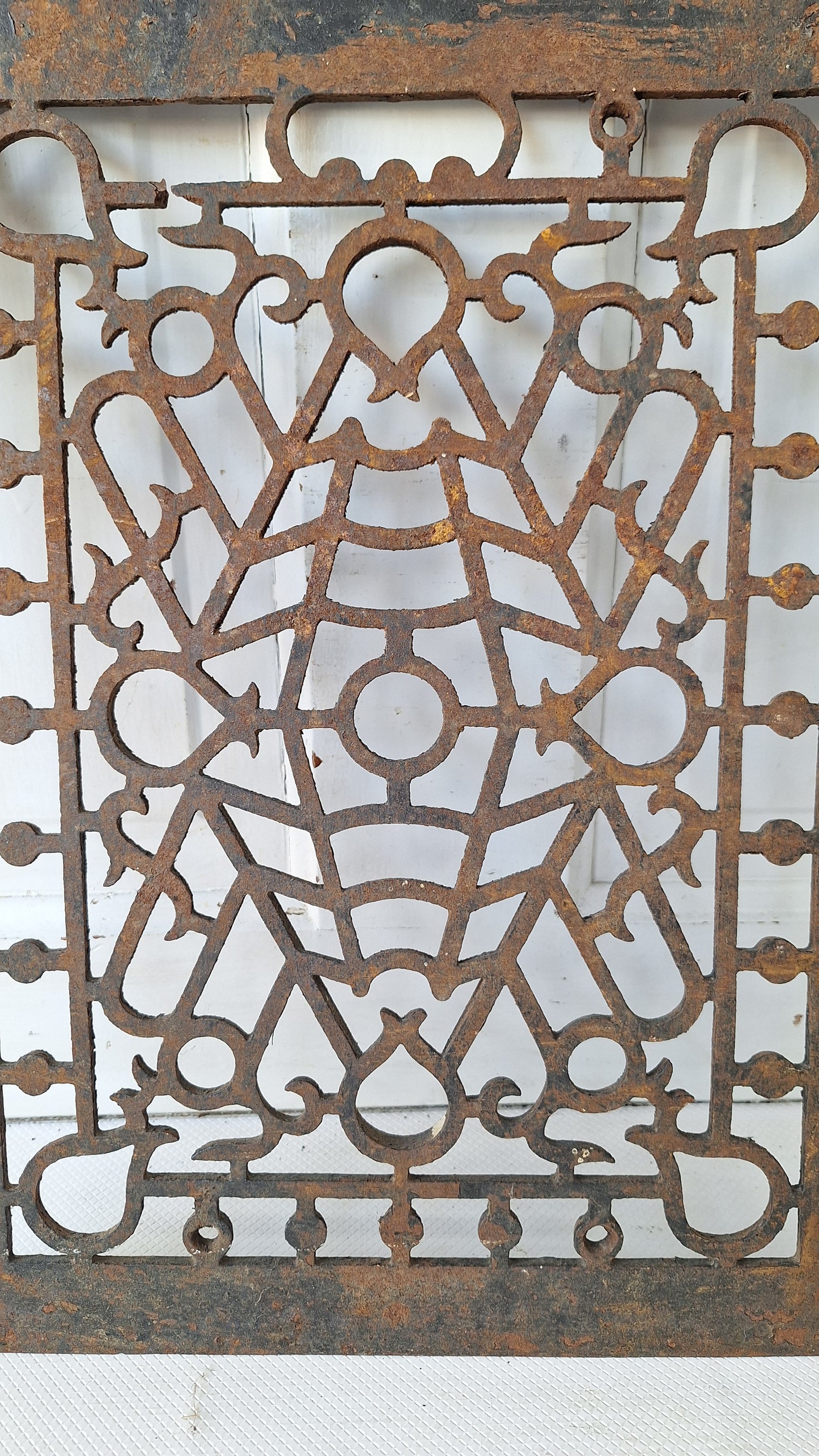 12 x 16 Iron Vent Grate Cover, Fancy Iron Antique Vent, Heating Vent, Cast Iron Grate, Decorative Grate 042409
