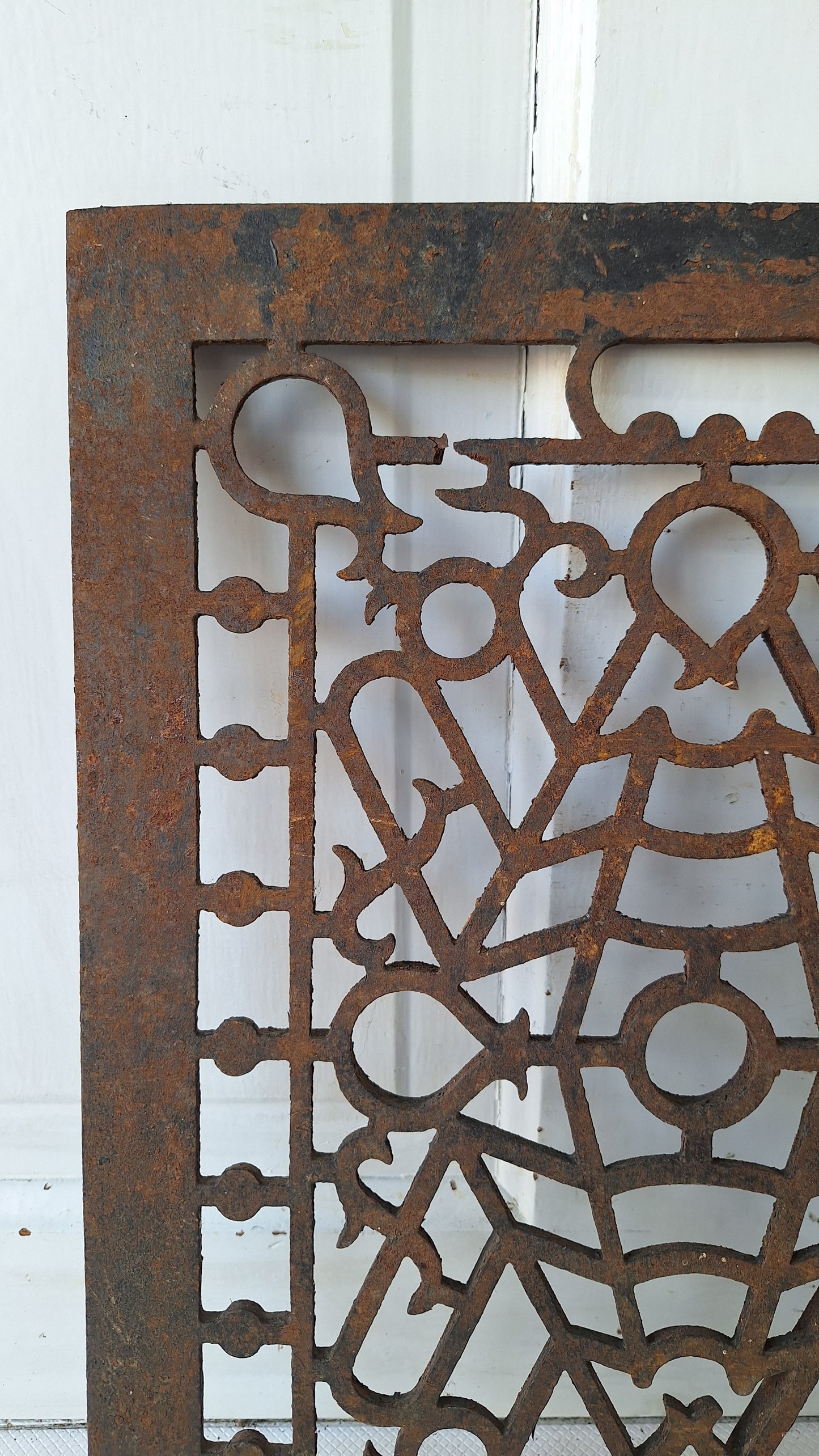 12 x 16 Iron Vent Grate Cover, Fancy Iron Antique Vent, Heating Vent, Cast Iron Grate, Decorative Grate 042409