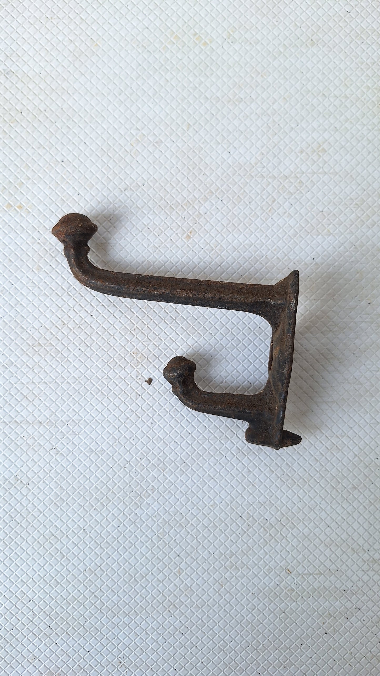 Large Antique Hook for Wall, Large Wall Hook, Cast Iron Coat Closet Hook 042412