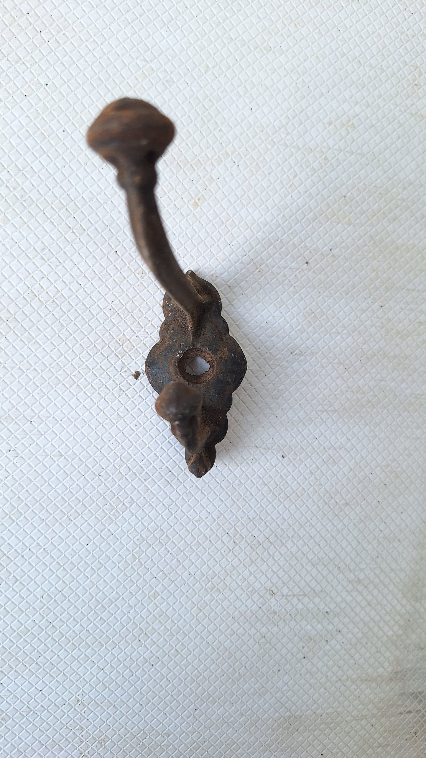 Large Antique Hook for Wall, Large Wall Hook, Cast Iron Coat Closet Hook 042412
