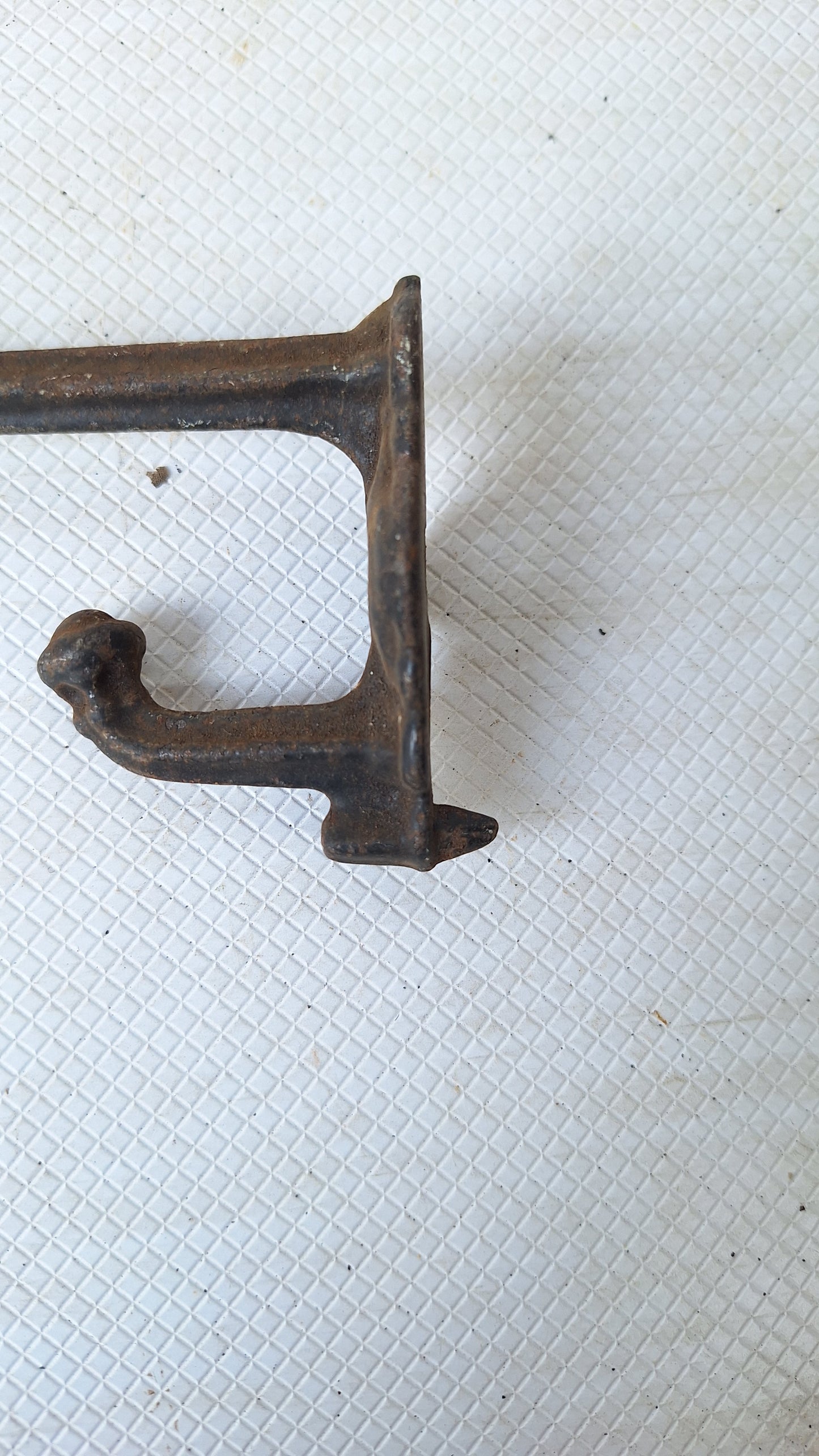 Large Antique Hook for Wall, Large Wall Hook, Cast Iron Coat Closet Hook 042412