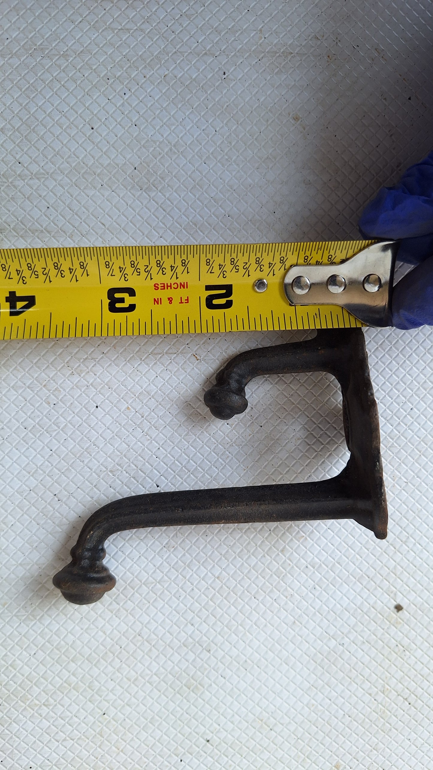 Large Antique Hook for Wall, Large Wall Hook, Cast Iron Coat Closet Hook 042412