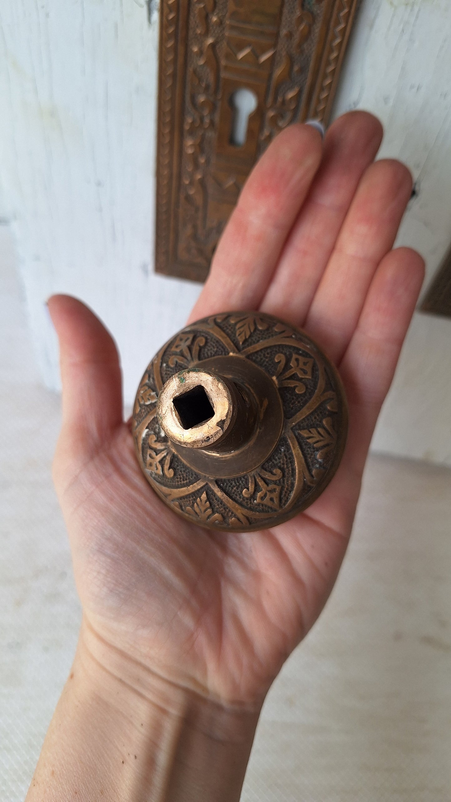 Butterfly Design Knobs and Bronze Plates Set, Entry Door Hardware Set, Antique Bronze Door Hardware 050305