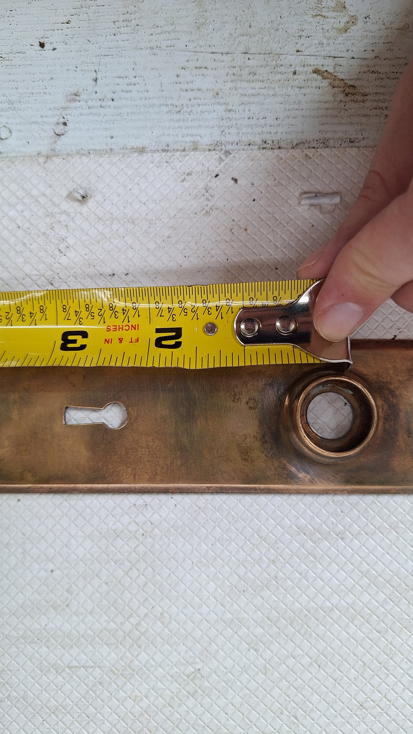 Fan Style Antique Brass Doorknobs and Backplates, Radial Design Knobs and Plates, Copper Door Hardware Set, Architecture Salvage 060301